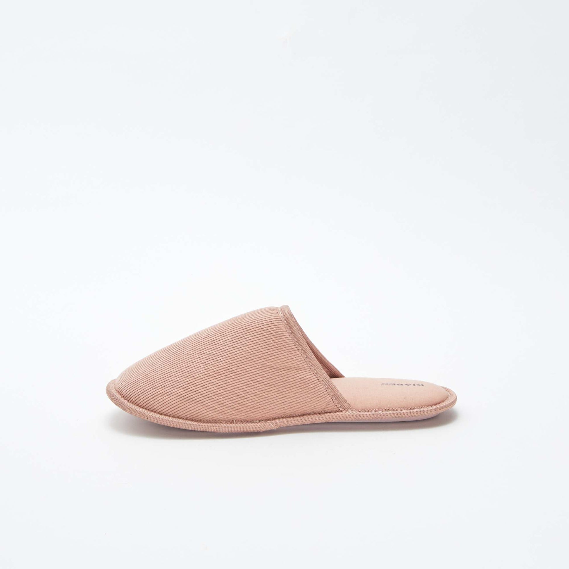 Chaussons mules en velours ROSE