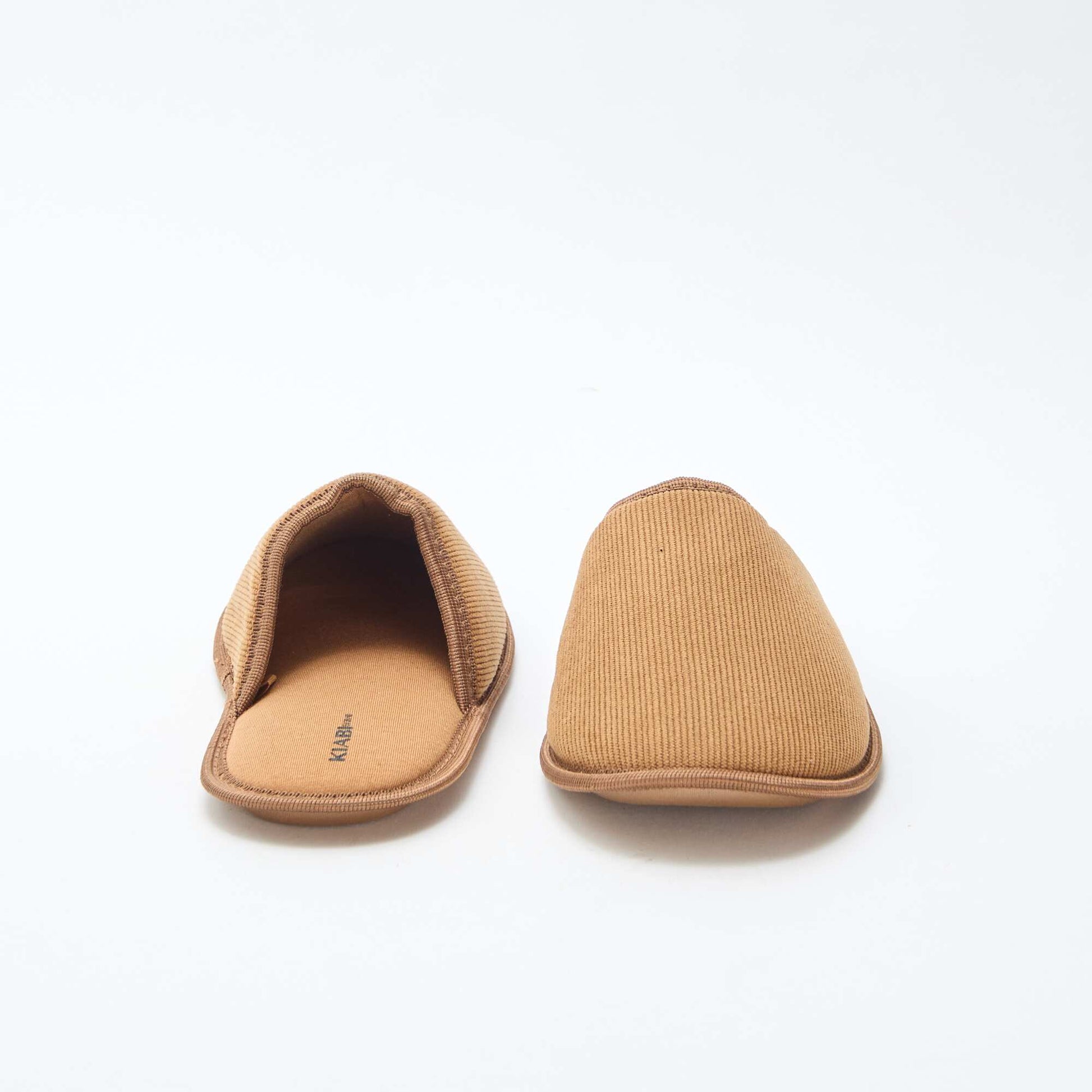 Chaussons mules en velours MARRON