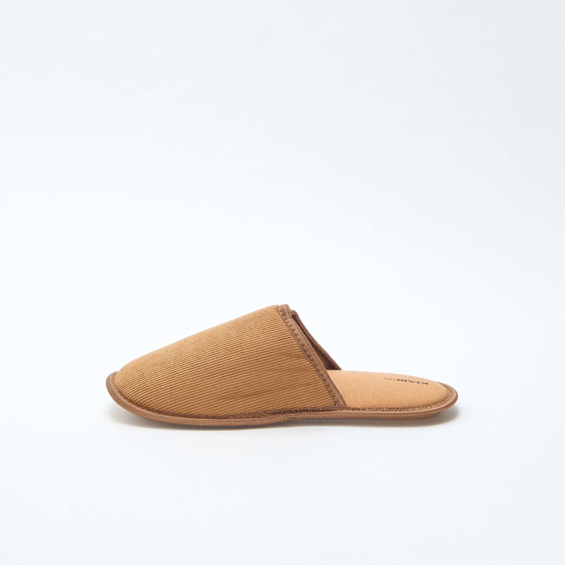 Chaussons mules en velours MARRON