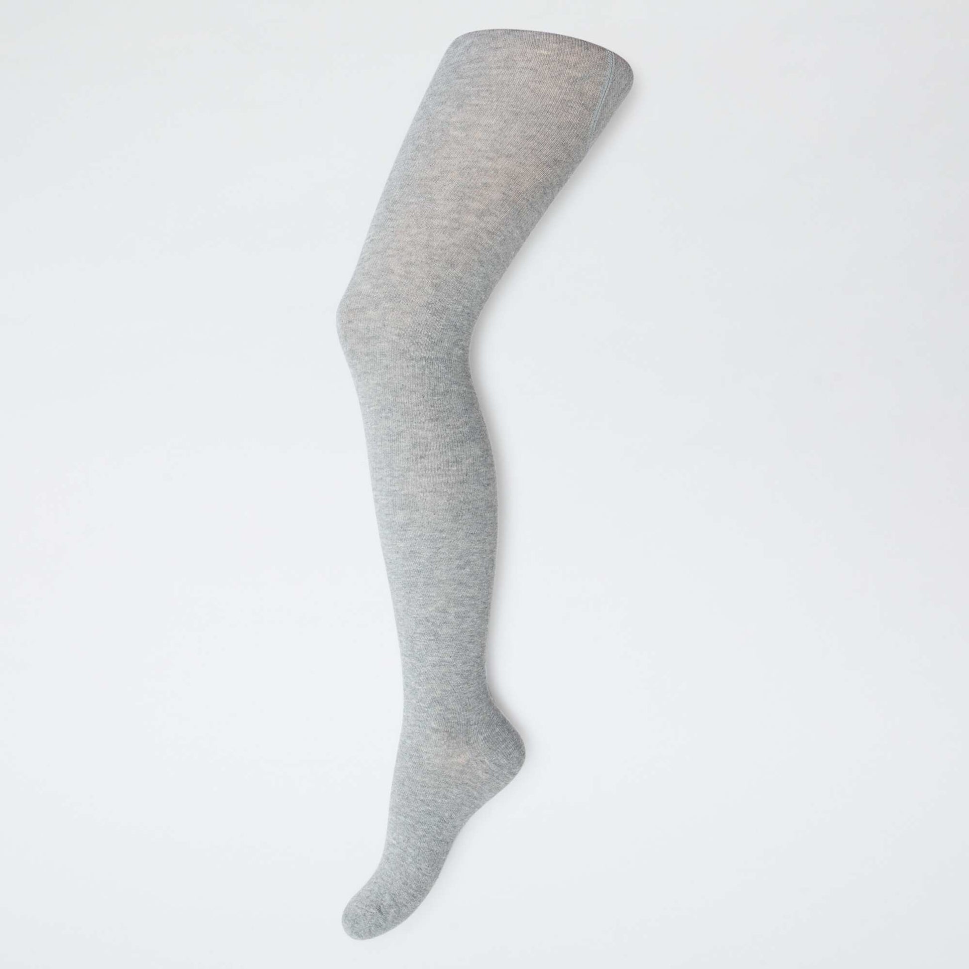 Lot de 2 paires de collants chauds unis GRIS