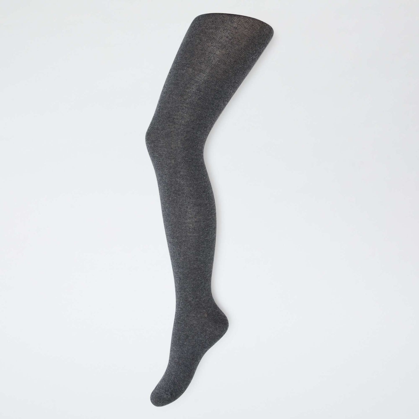 Lot de 2 paires de collants chauds unis GRIS