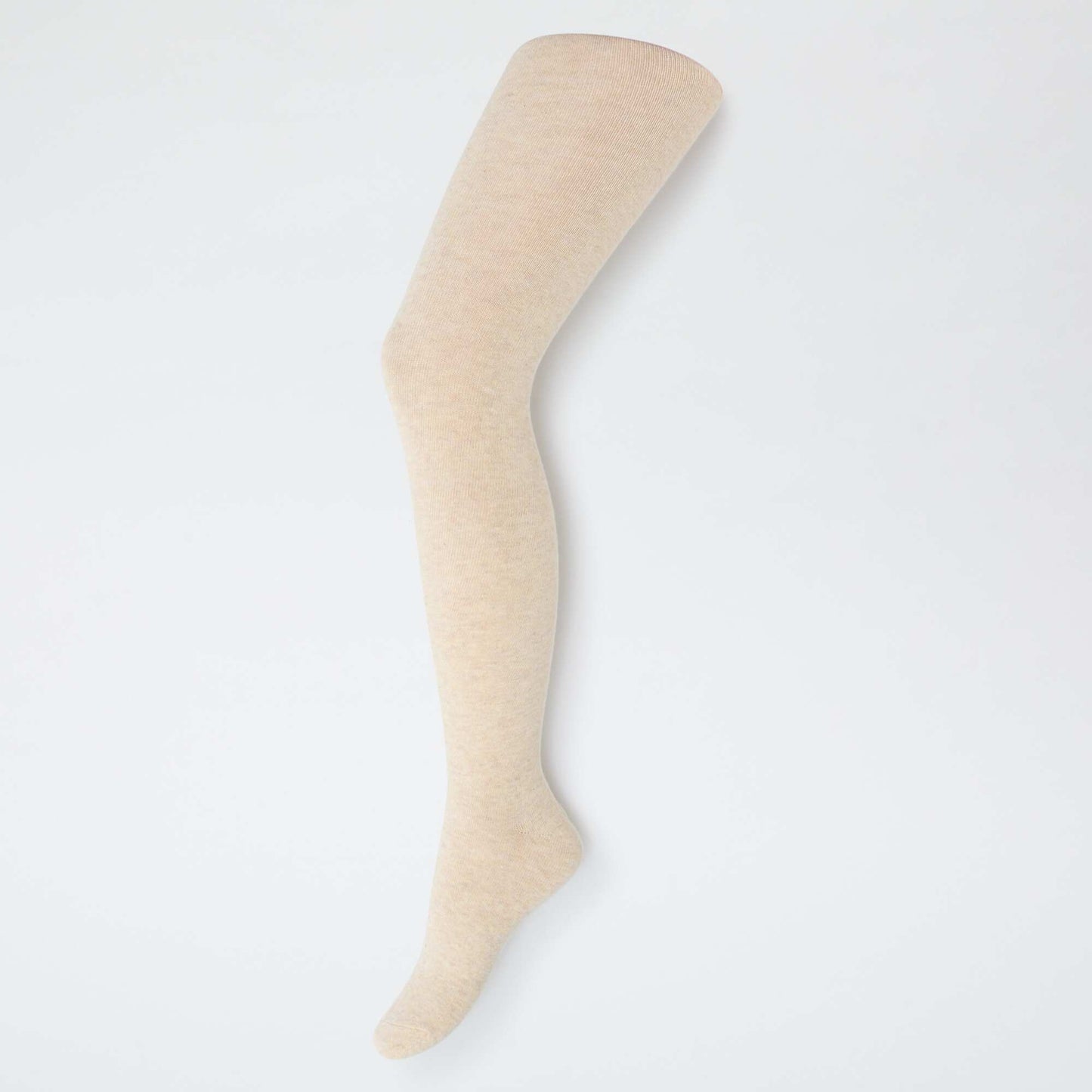 Lot de 2 paires de collants chauds unis BEIGE