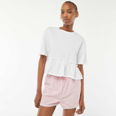 Short de pyjama avec base en dentelle ROSE
