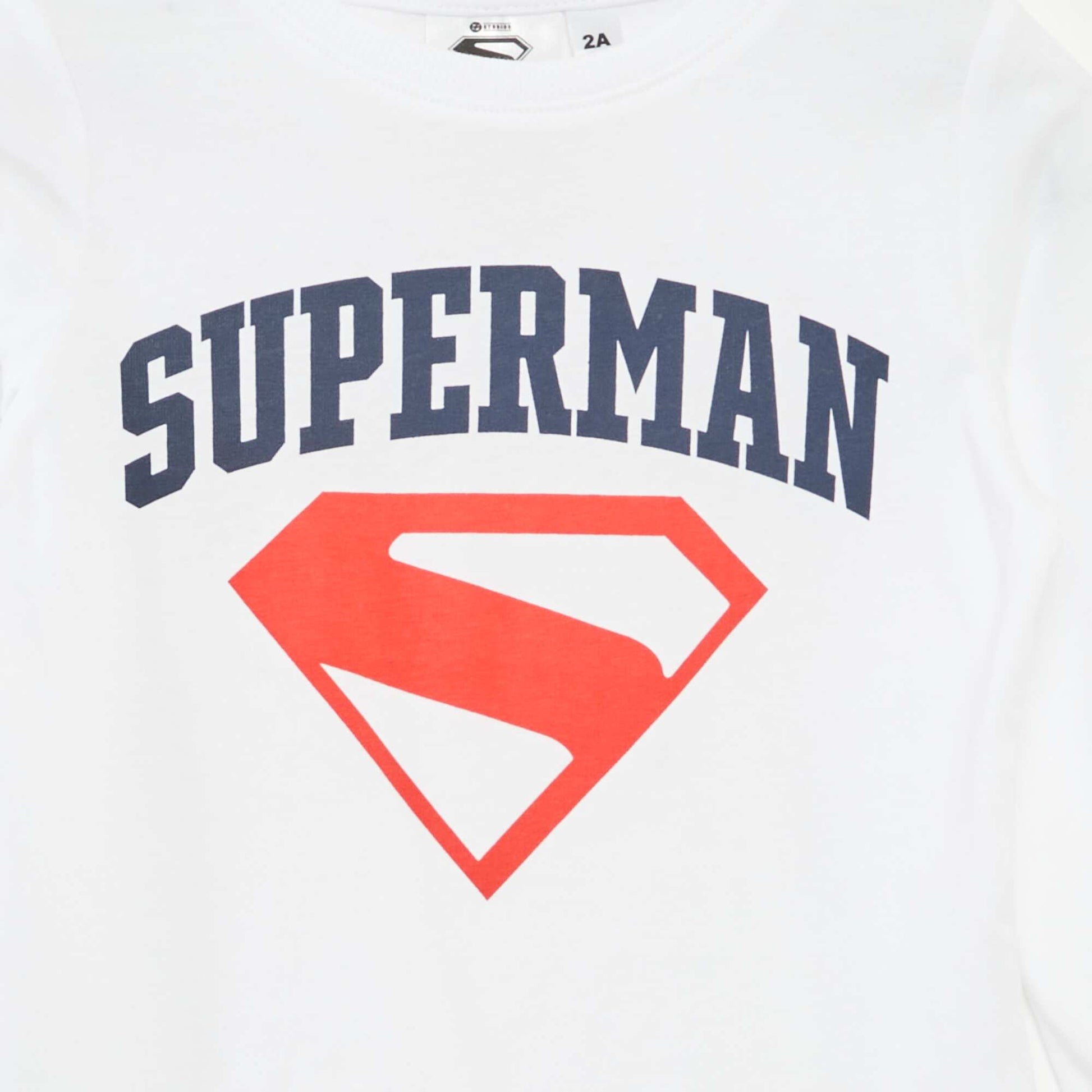 T-shirt 'Superman' 'DC Comics' BLANC