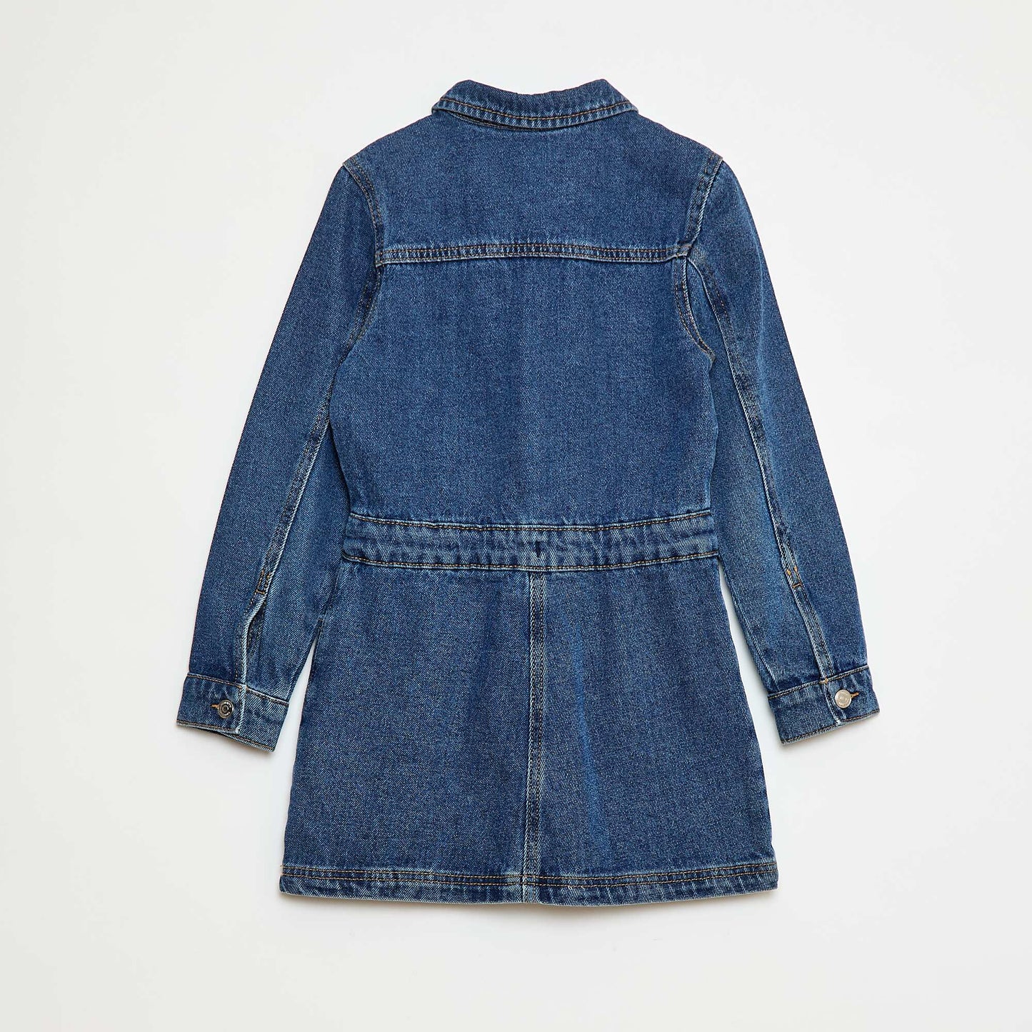 Robe en jean avec ouverture pressionnée BLEU
