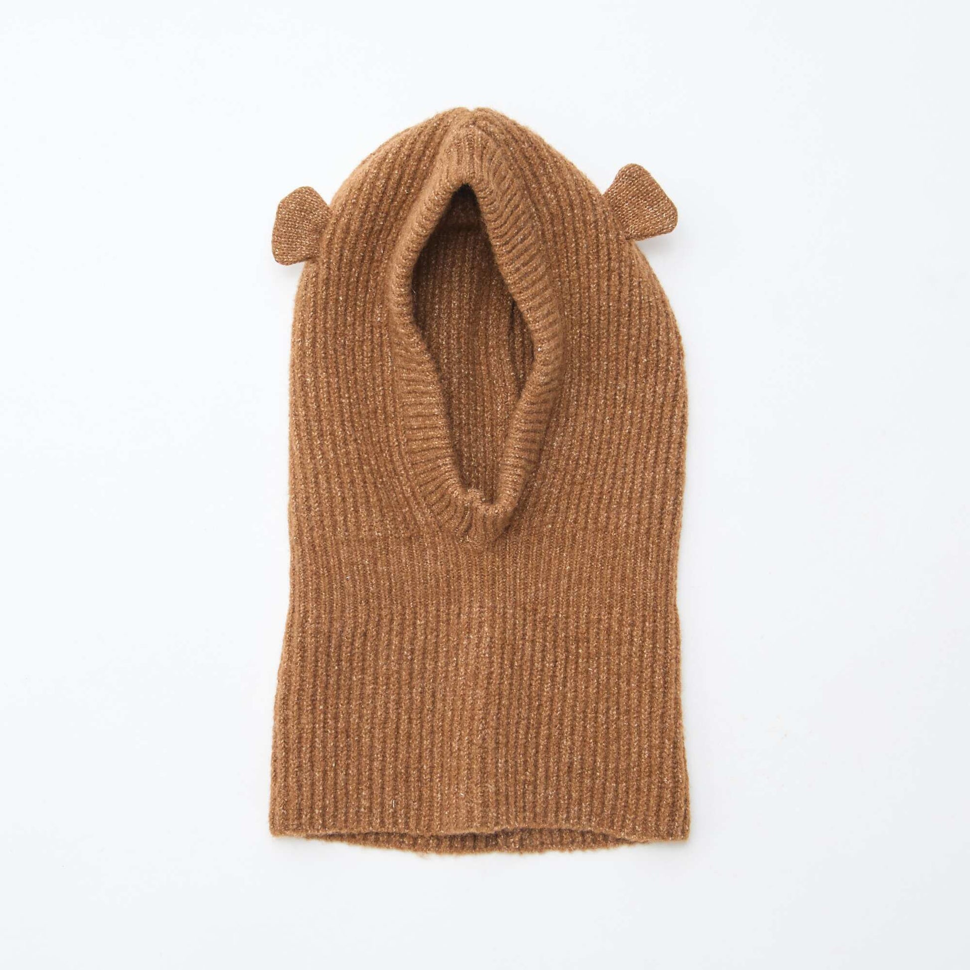 Cagoule en maille animée BEIGE