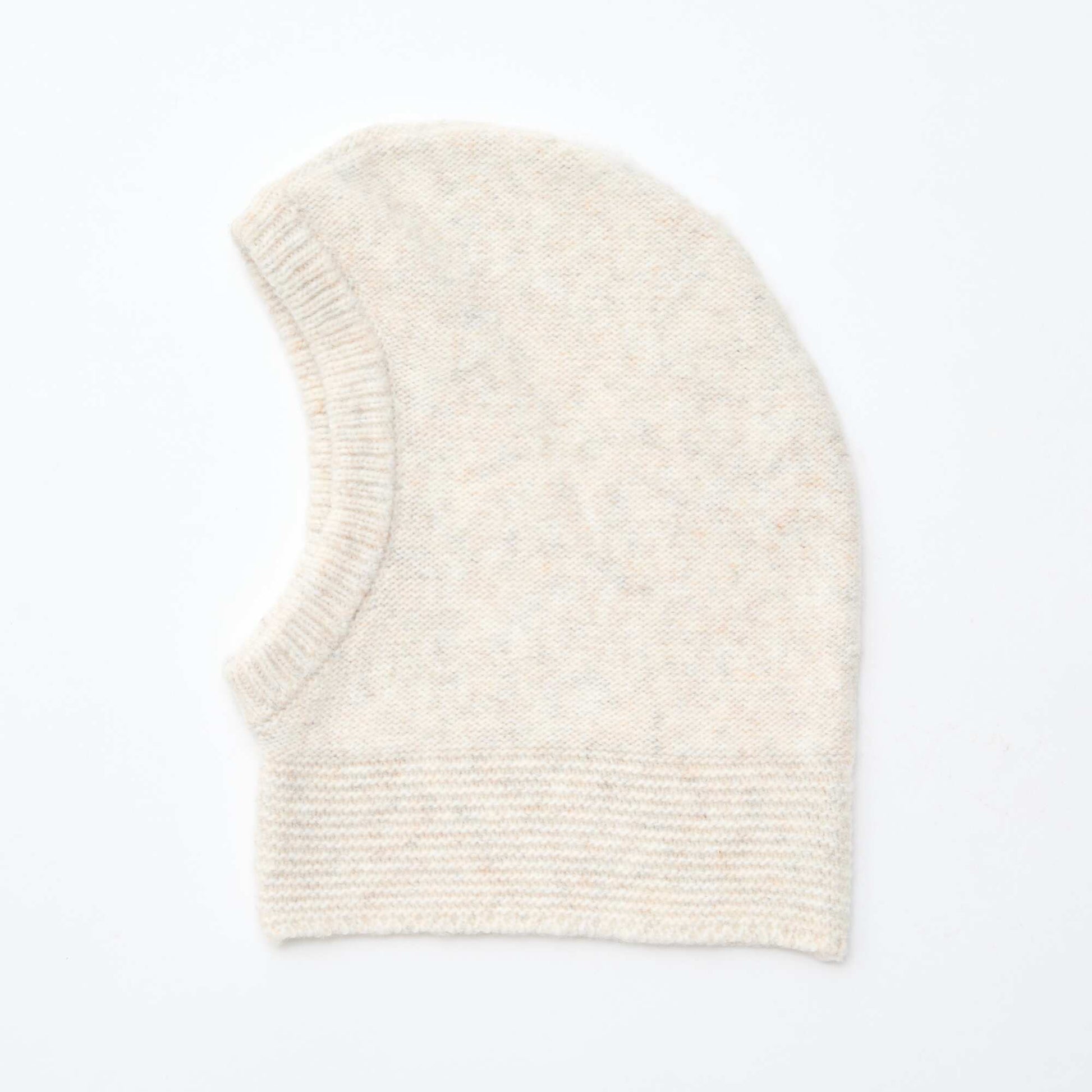 Cagoule fantaisie tricotée BEIGE