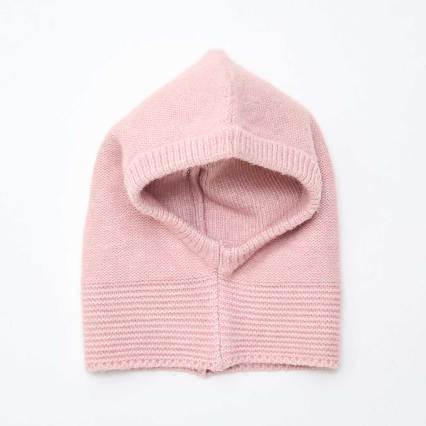 Cagoule fantaisie tricotée ROSE