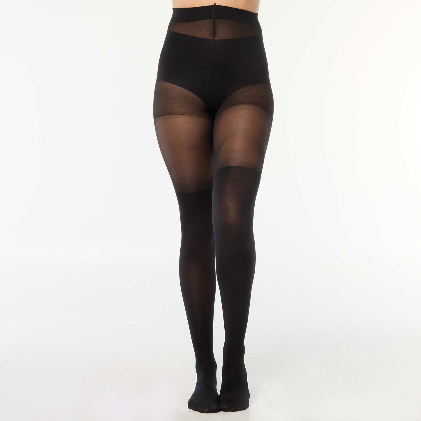 Collants effet chaussettes NOIR