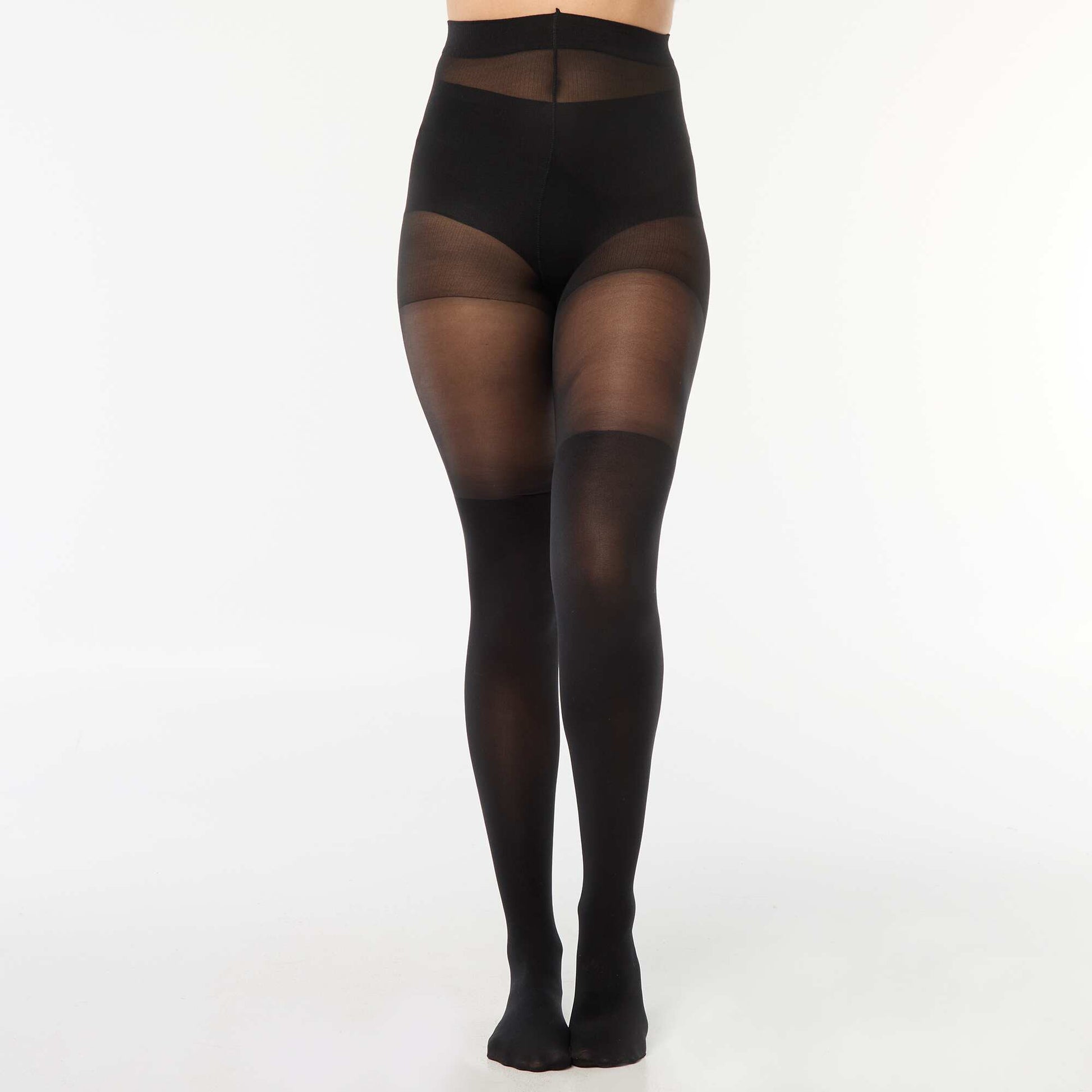 Collants effet chaussettes NOIR