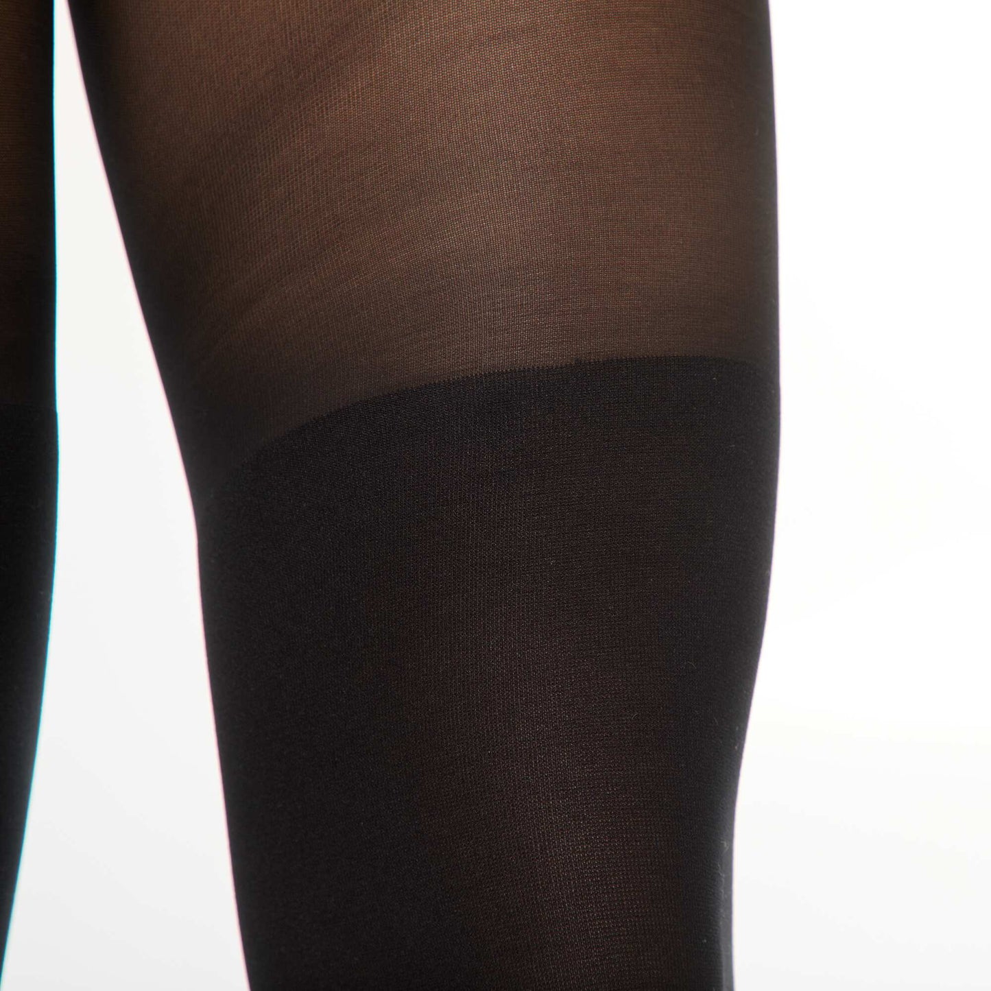 Collants effet chaussettes NOIR