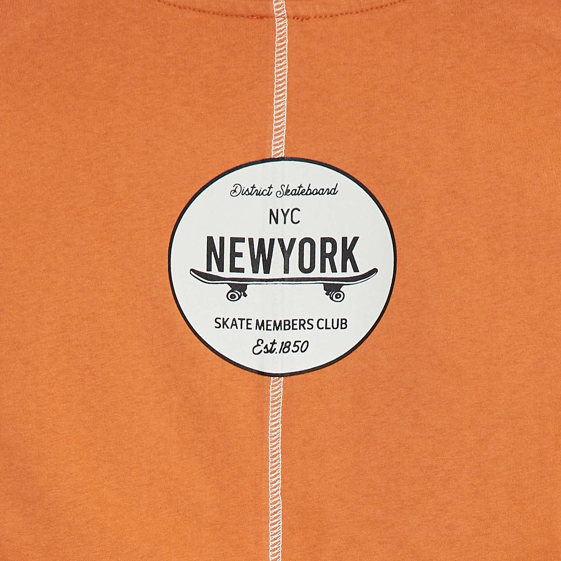 T-shirt à manches courtes avec animation ORANGE