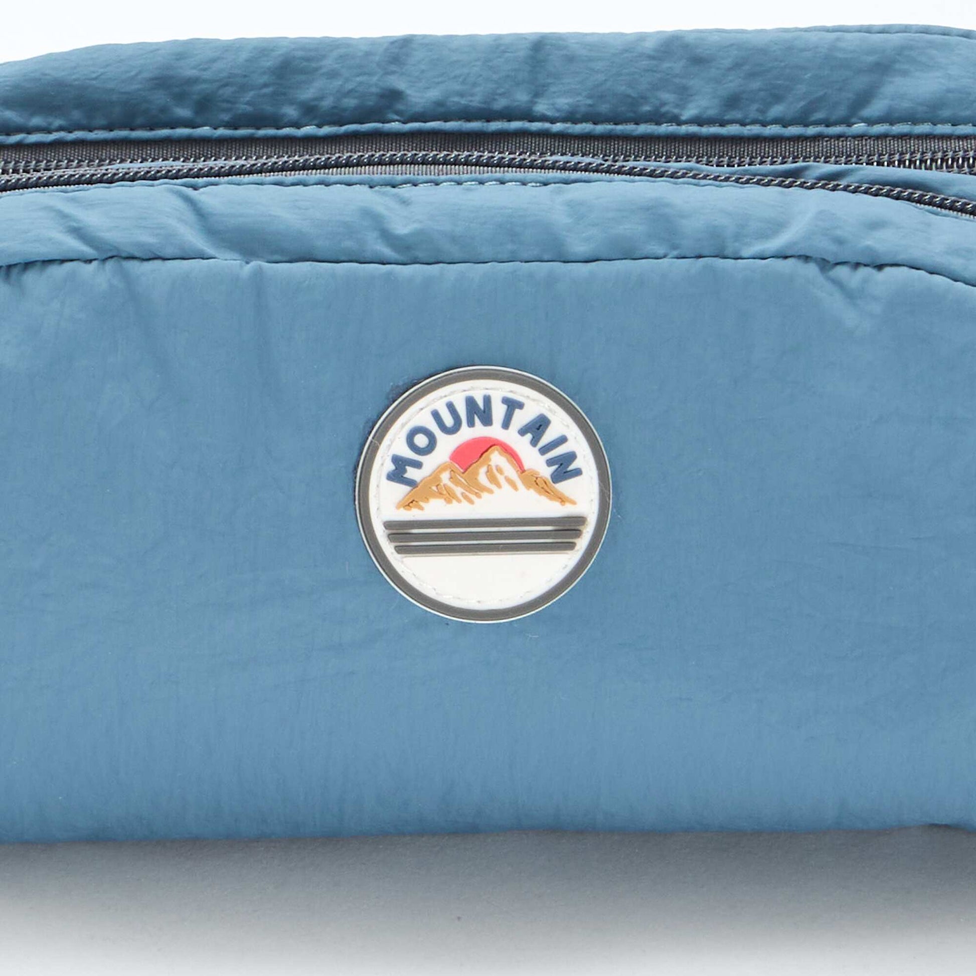 Trousse color bloc double compartiment BLEU