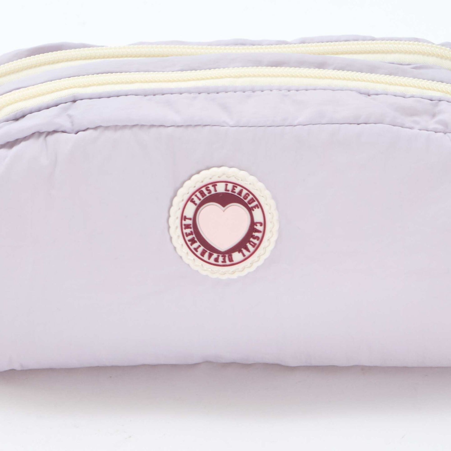 Trousse color bloc double compartiment ROSE