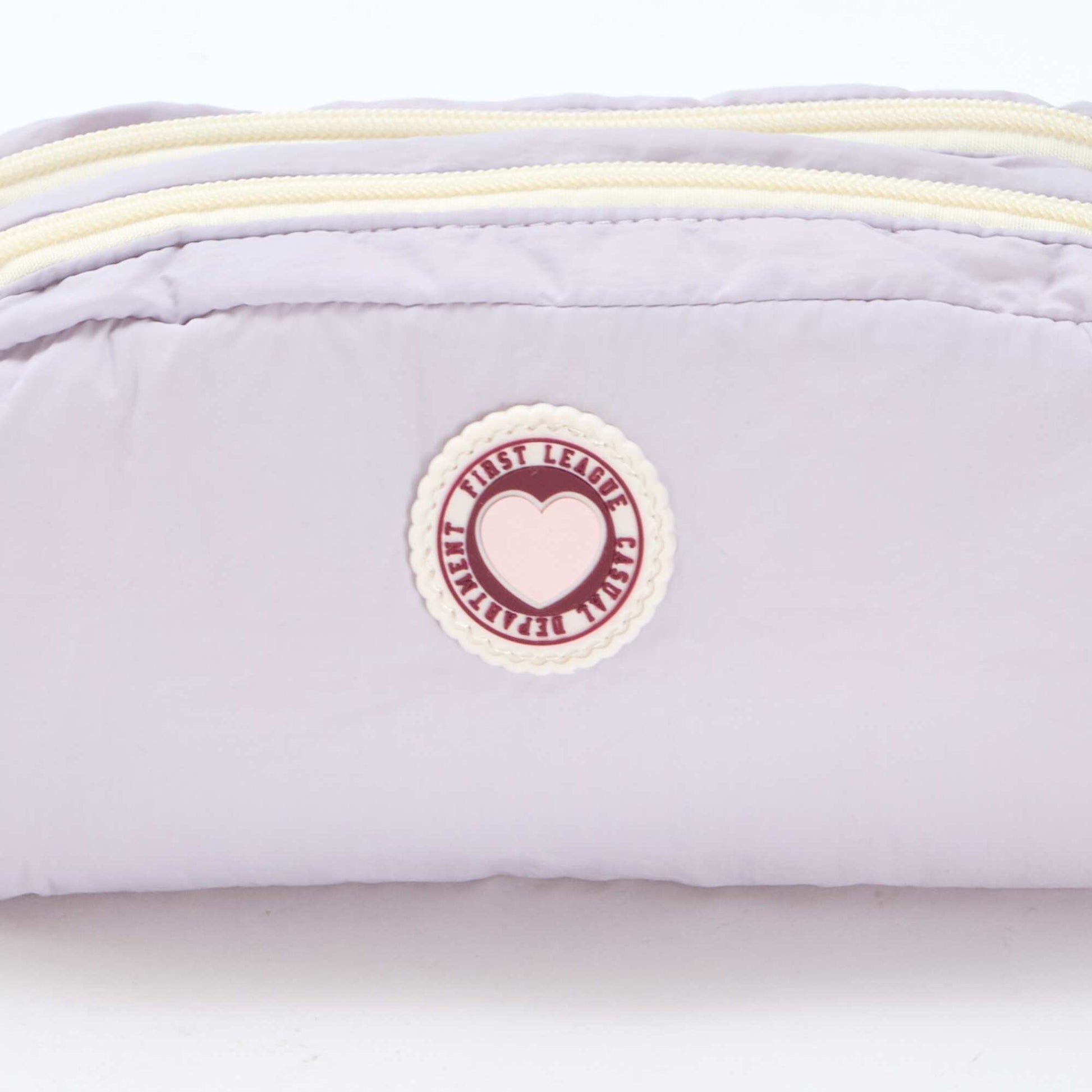 Trousse color bloc double compartiment ROSE