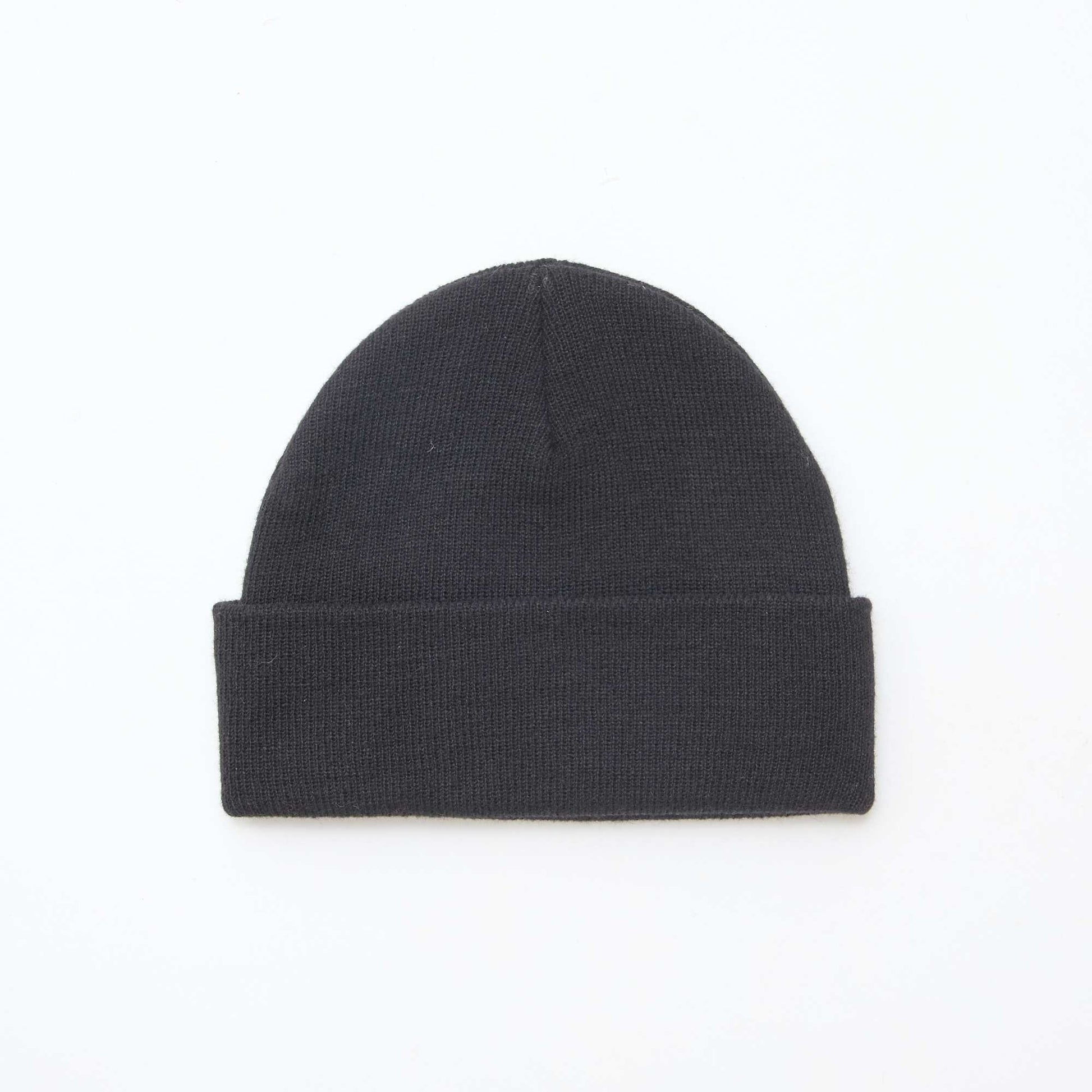 Bonnet avec revers NOIR