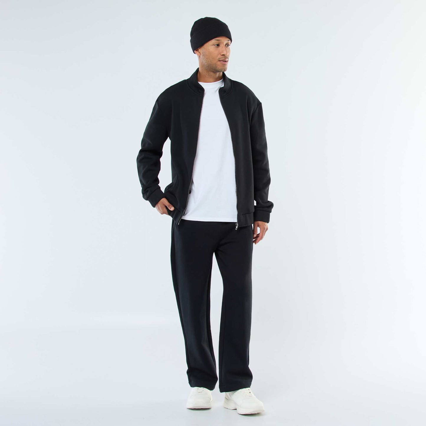 Bonnet avec revers NOIR