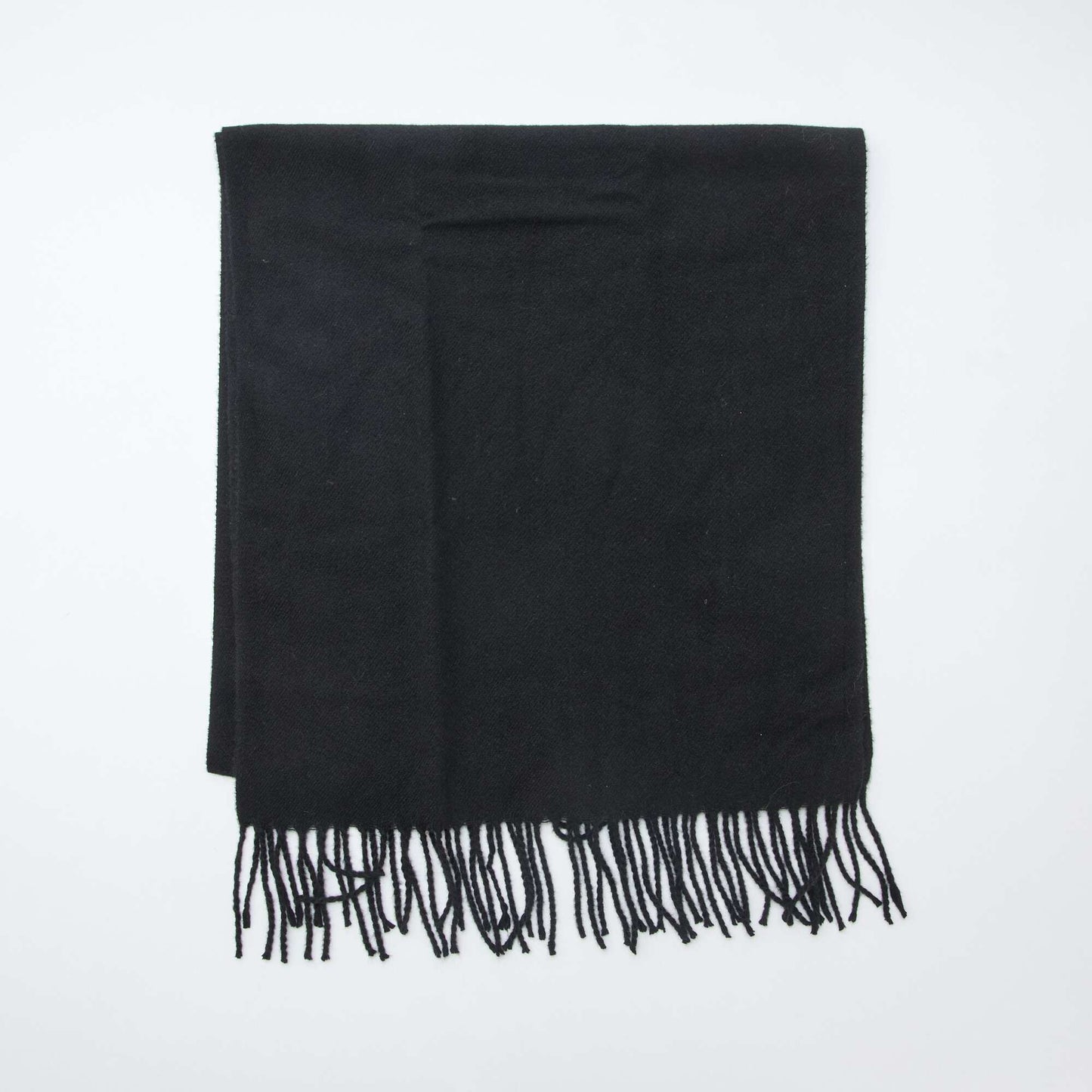 Echarpe à frange NOIR