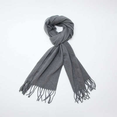 Echarpe à frange GRIS