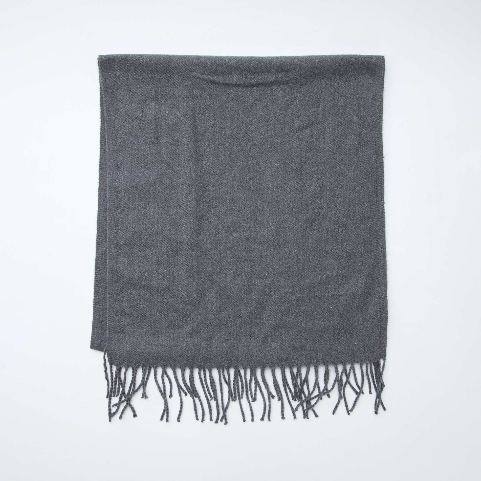 Echarpe à frange GRIS
