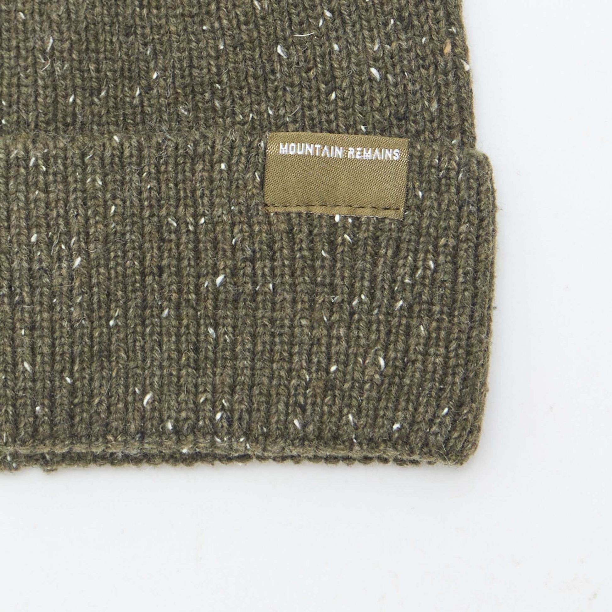 Bonnet maillé fantaisie KAKI