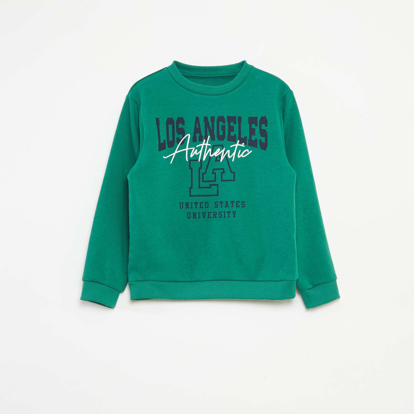 Ensemble sweat + pantalon esprit campus - 2 pièces VERT