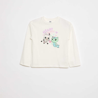 T-shirt imprimé 'Gabby et la maison magique' BLANC