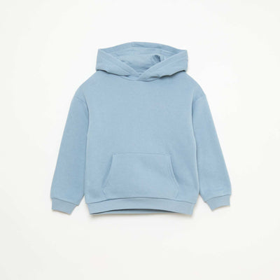 Sweat à capuche coupe loose BLEU