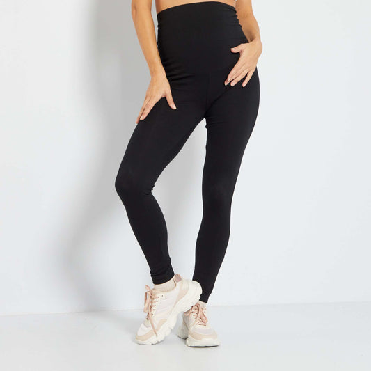 Legging grossesse en maille extensible noir