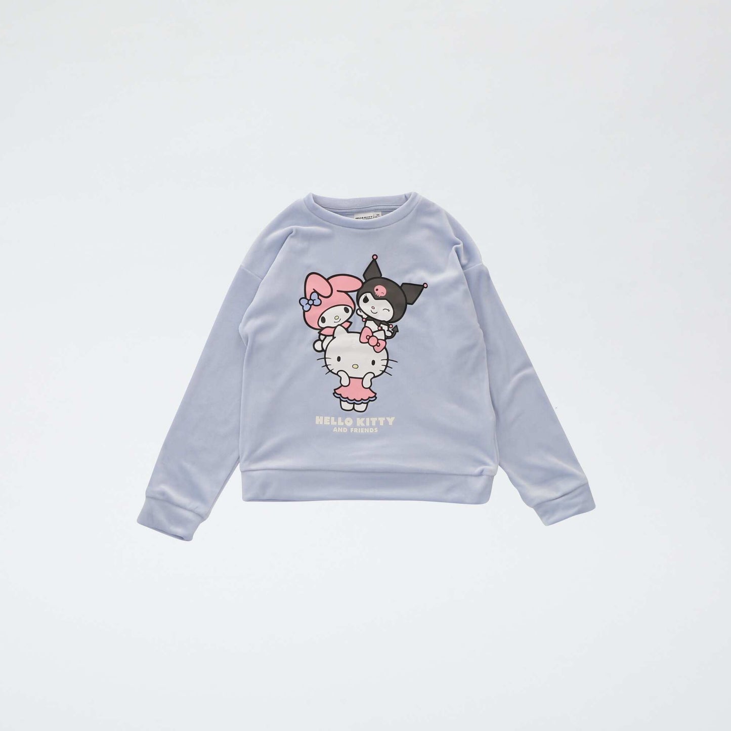 Ensemble de pyjama long en polaire 'Kuromi' 'Hello Kitty' - 2 pièces BLEU