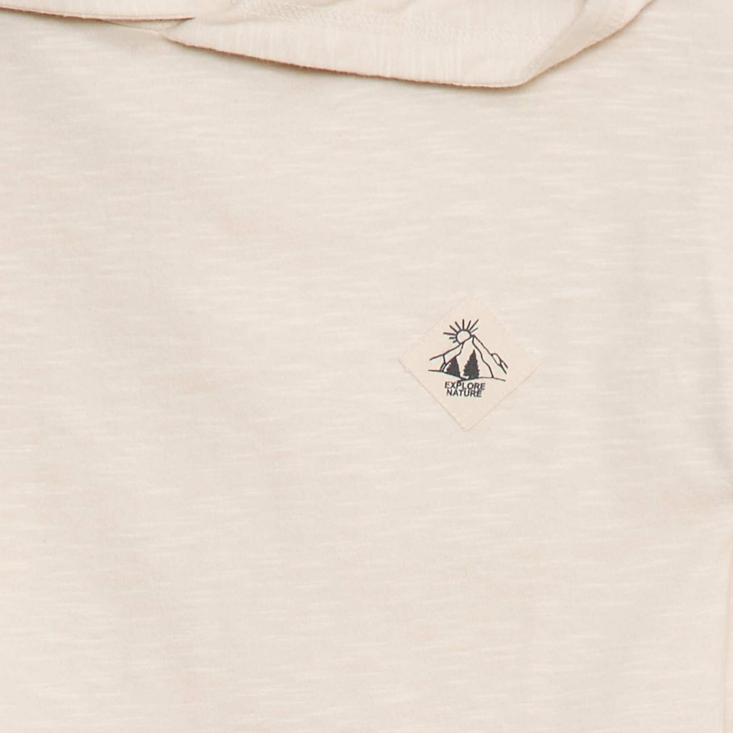 T-shirt à capuche à manches longues BLANC