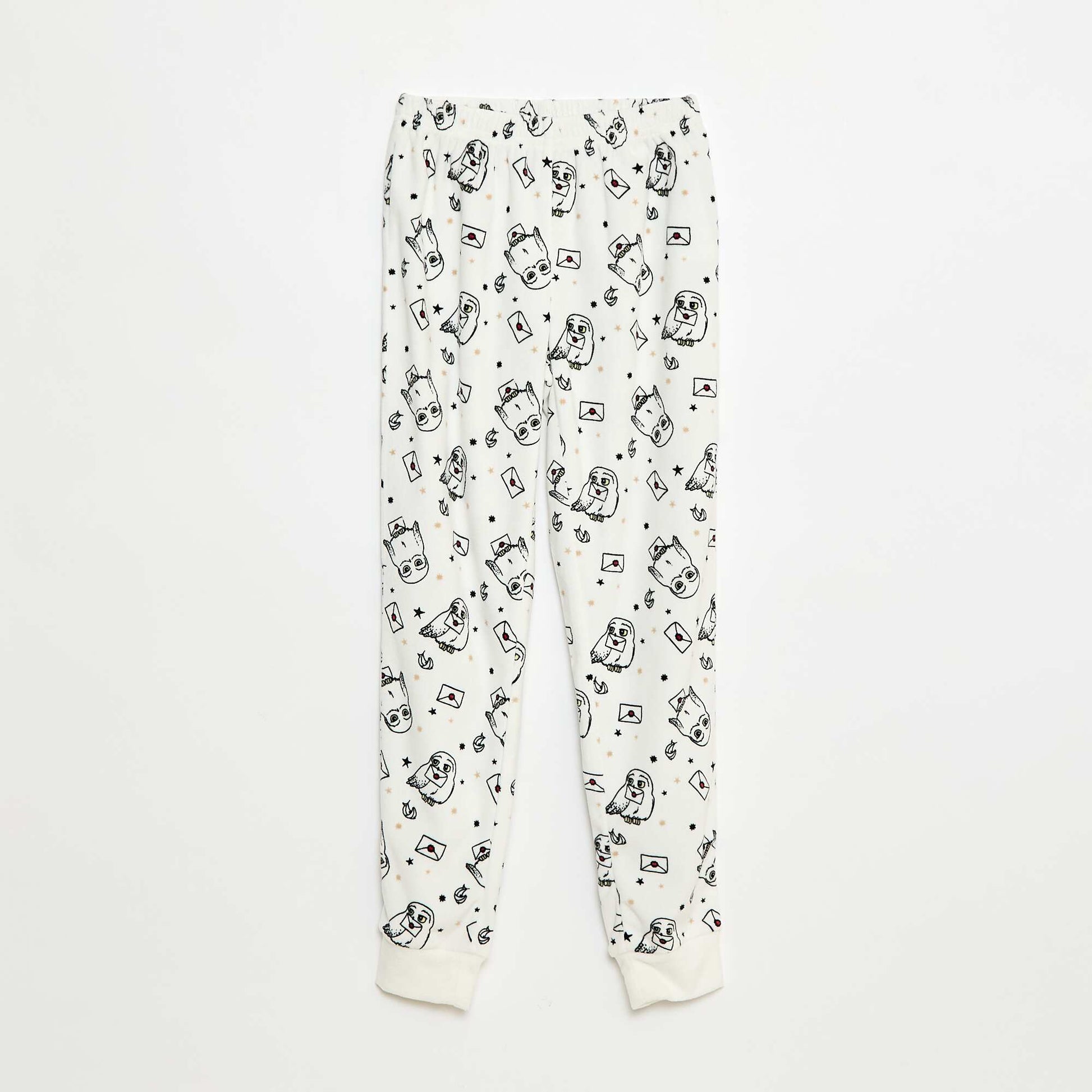 Pyjama long en polaire 'Harry Potter' - 2 pièces BLANC