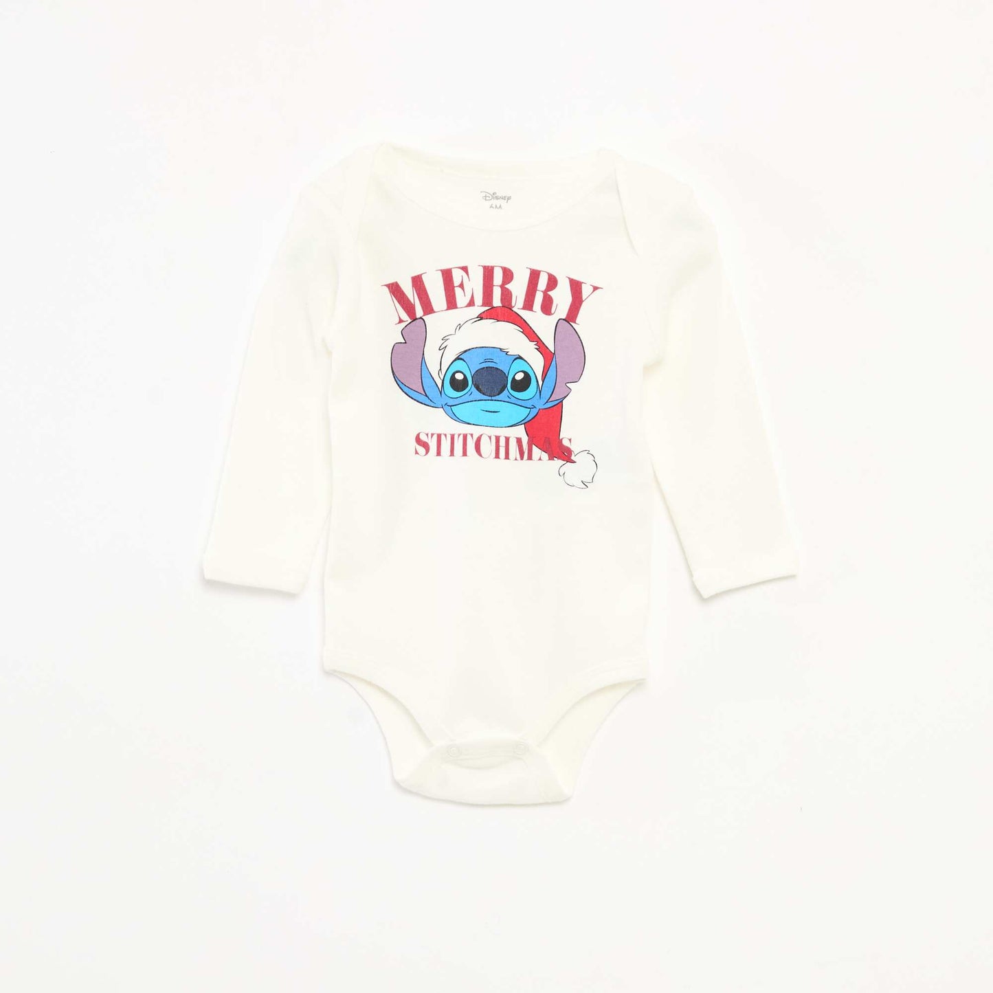 Lot de 2 bodies 'Stitch' 'Disney' ROUGE