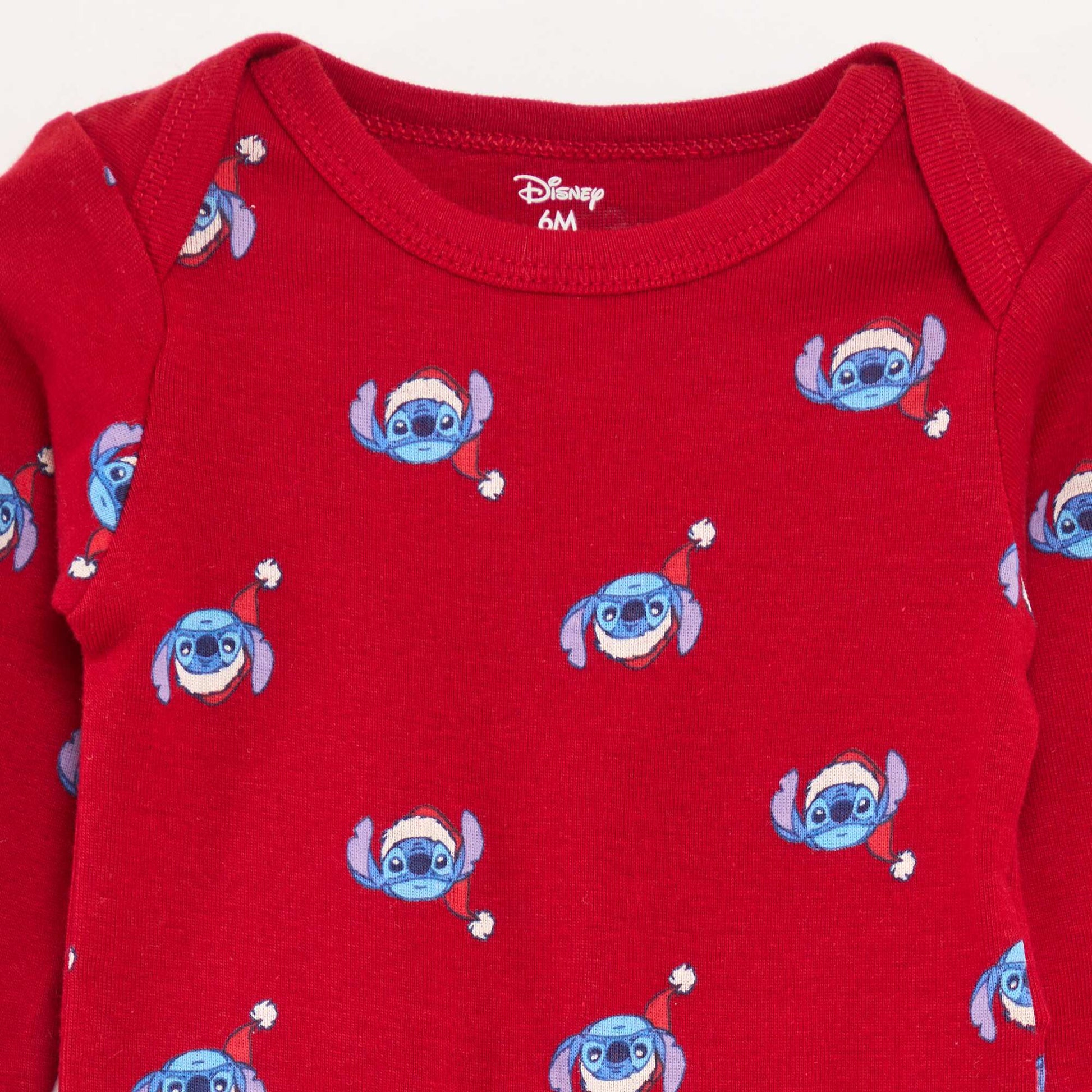 Lot de 2 bodies 'Stitch' 'Disney' ROUGE