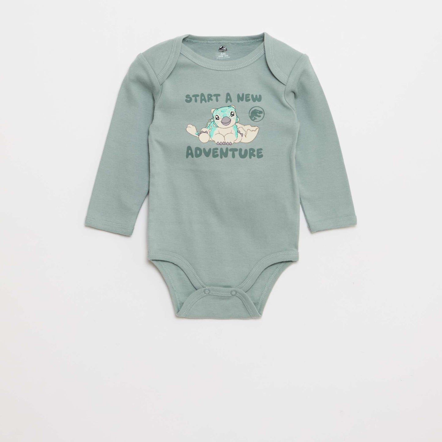 Lot de 2 bodies 'Jurassic Park' VERT