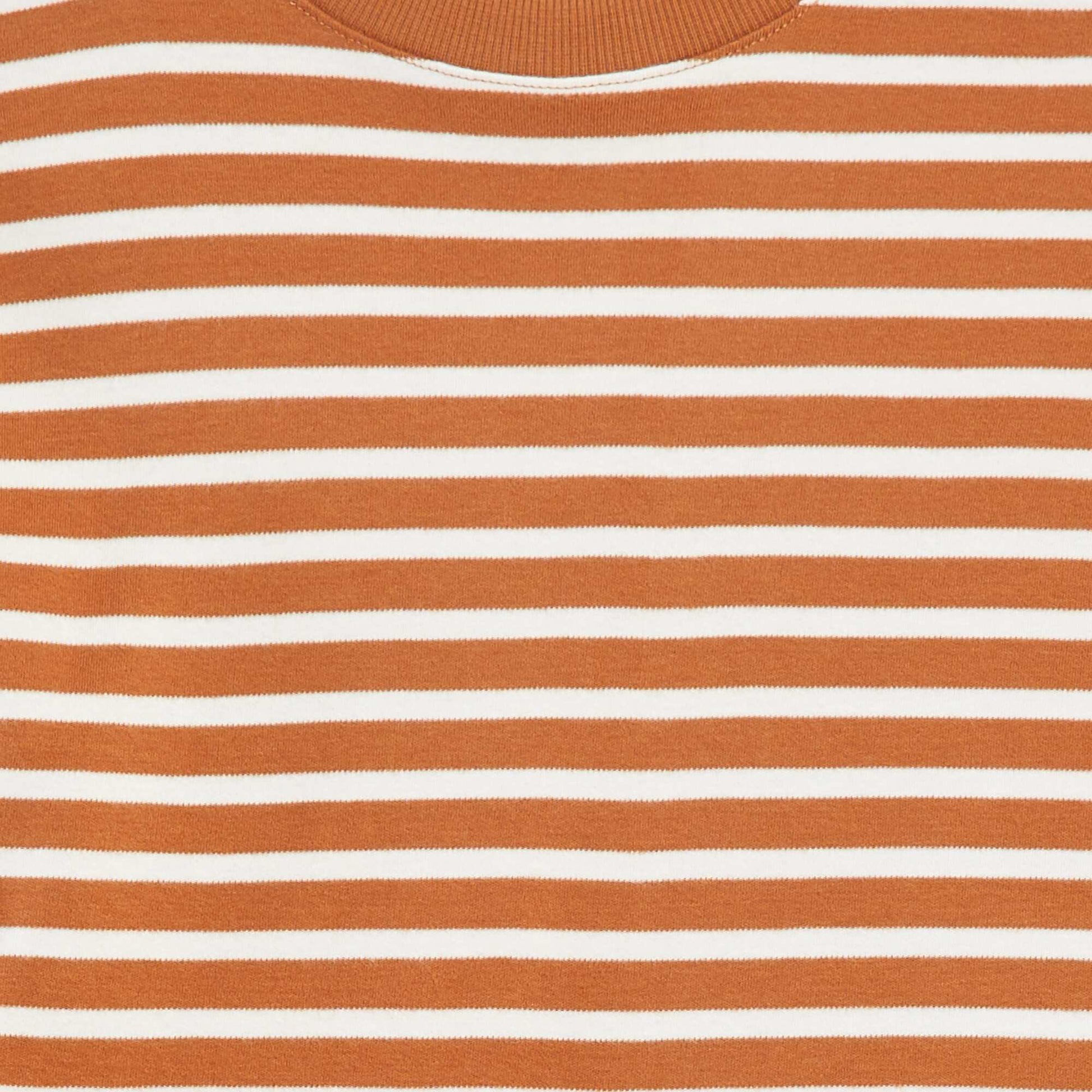 T-shirt à manches longues rayé BEIGE