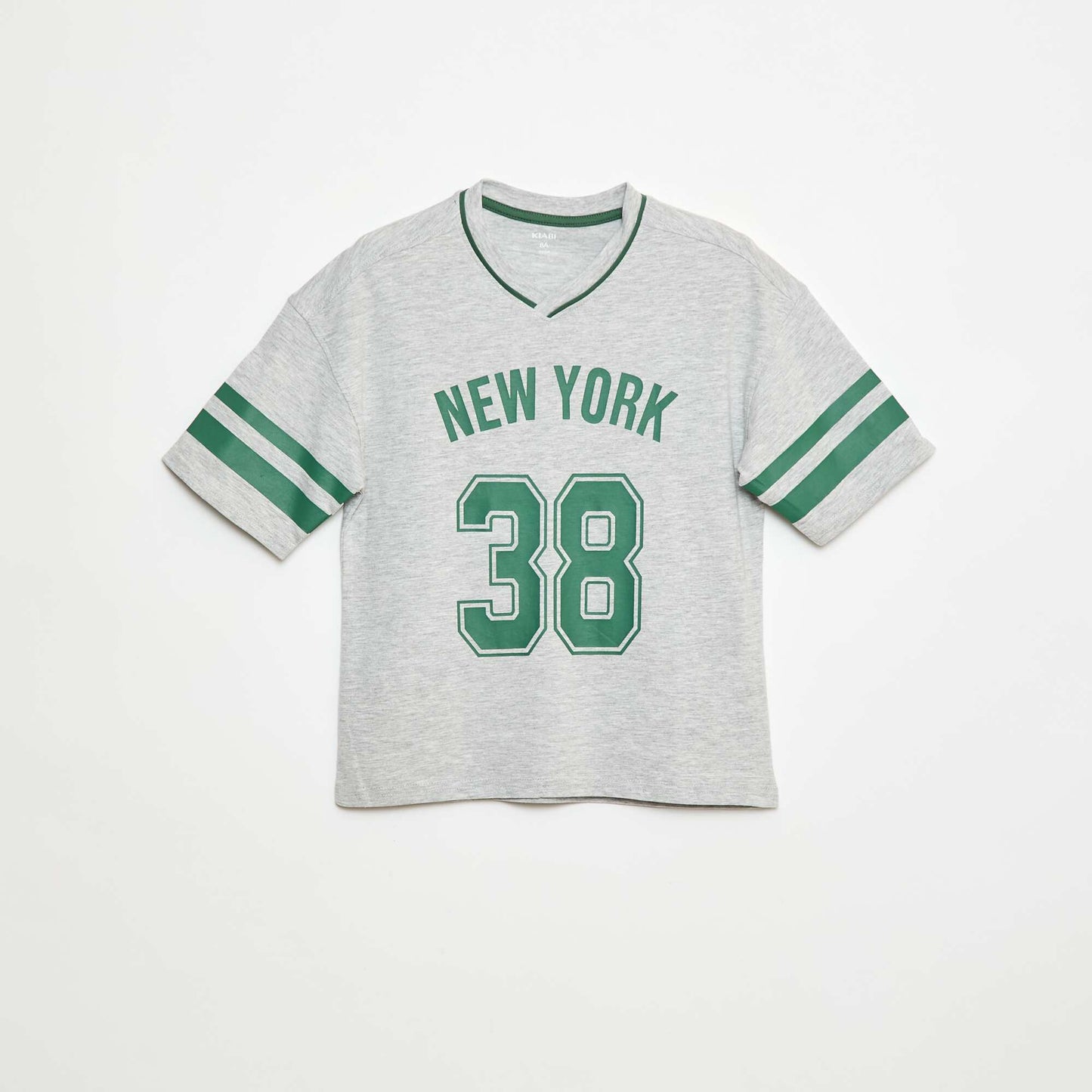 T-shirt esprit baseball GRIS