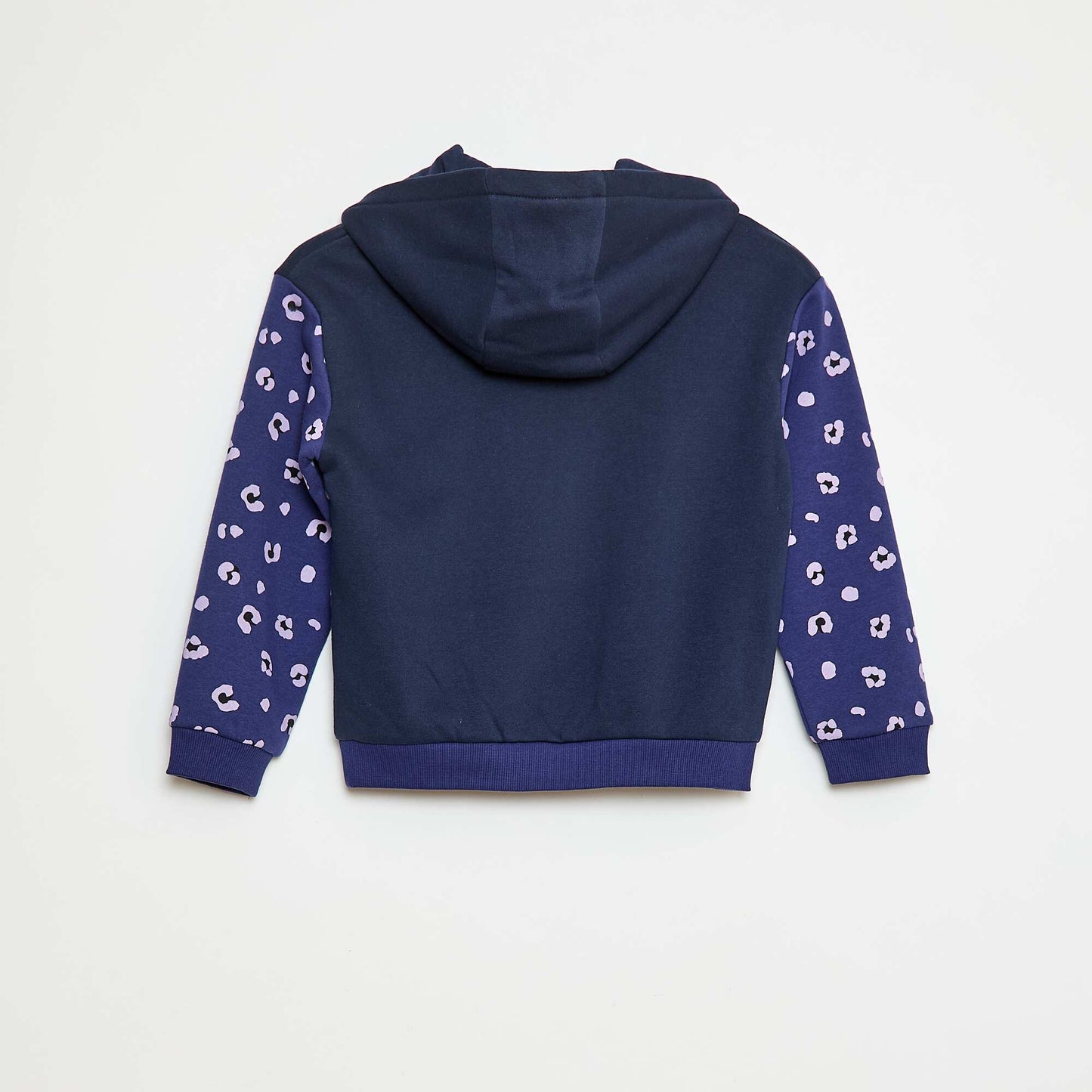 Sweat à capuche avec motifs BLEU