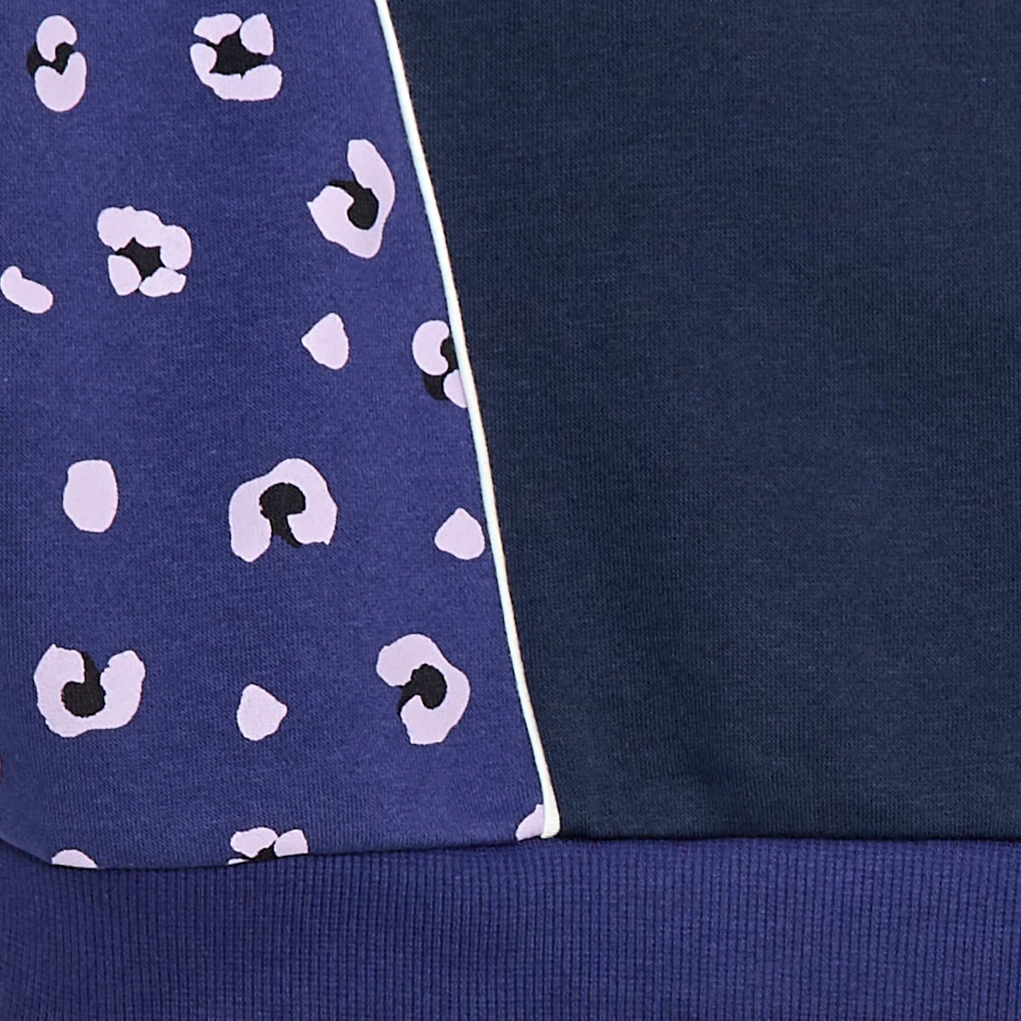 Sweat à capuche avec motifs BLEU