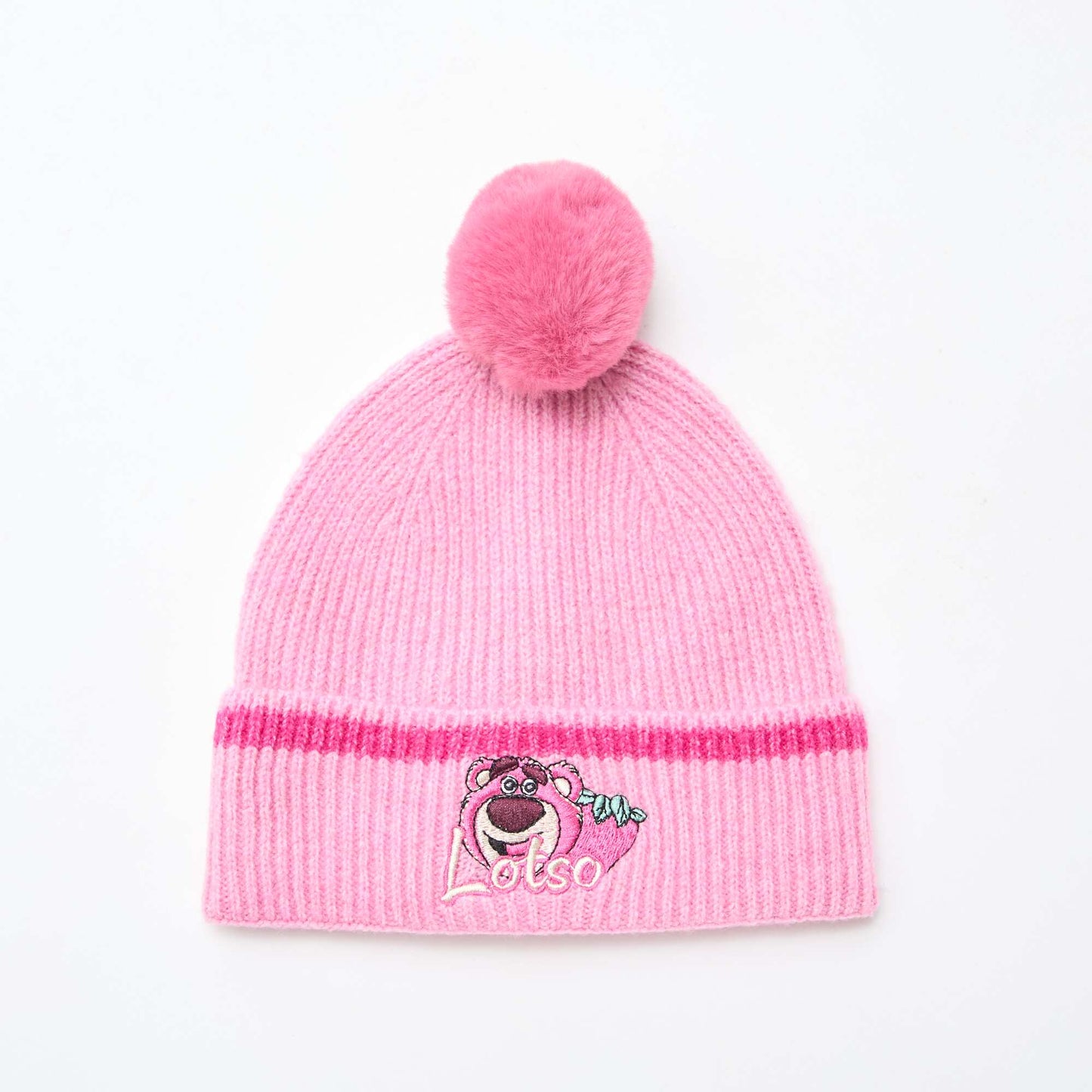 Bonnet 'Lotso' à pompon ROSE