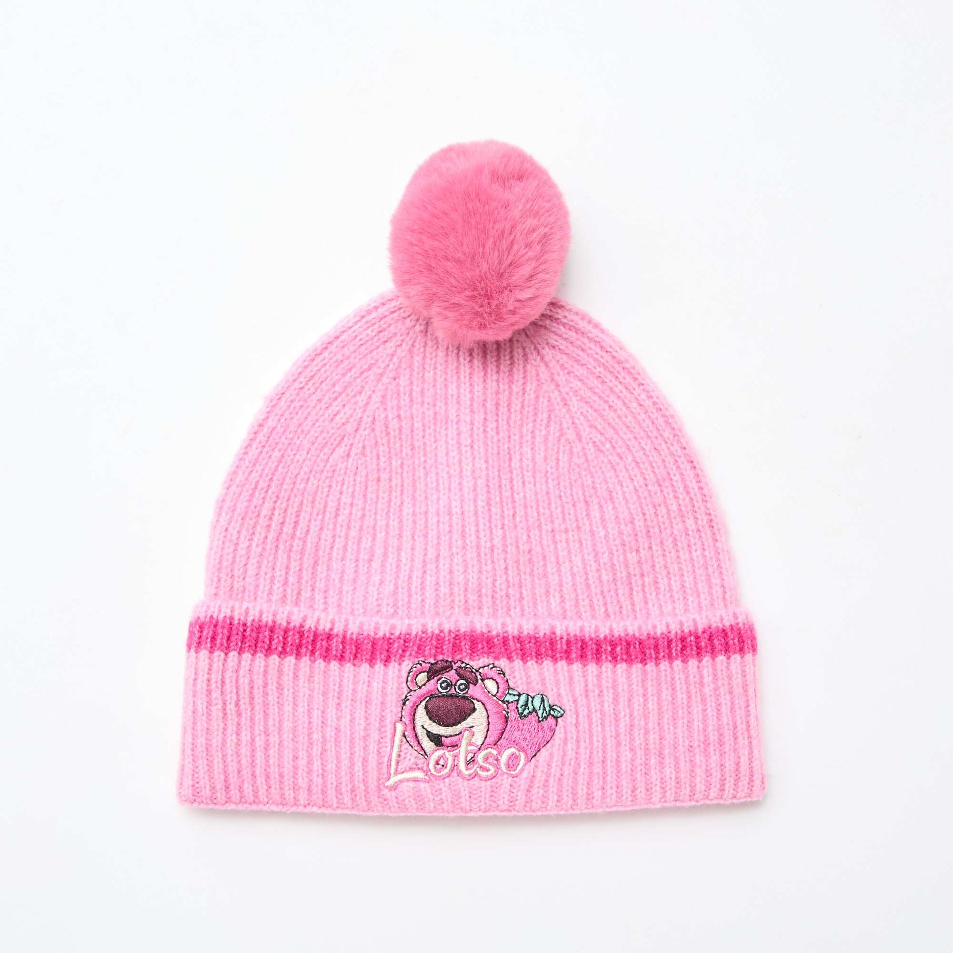 Bonnet 'Lotso' à pompon ROSE