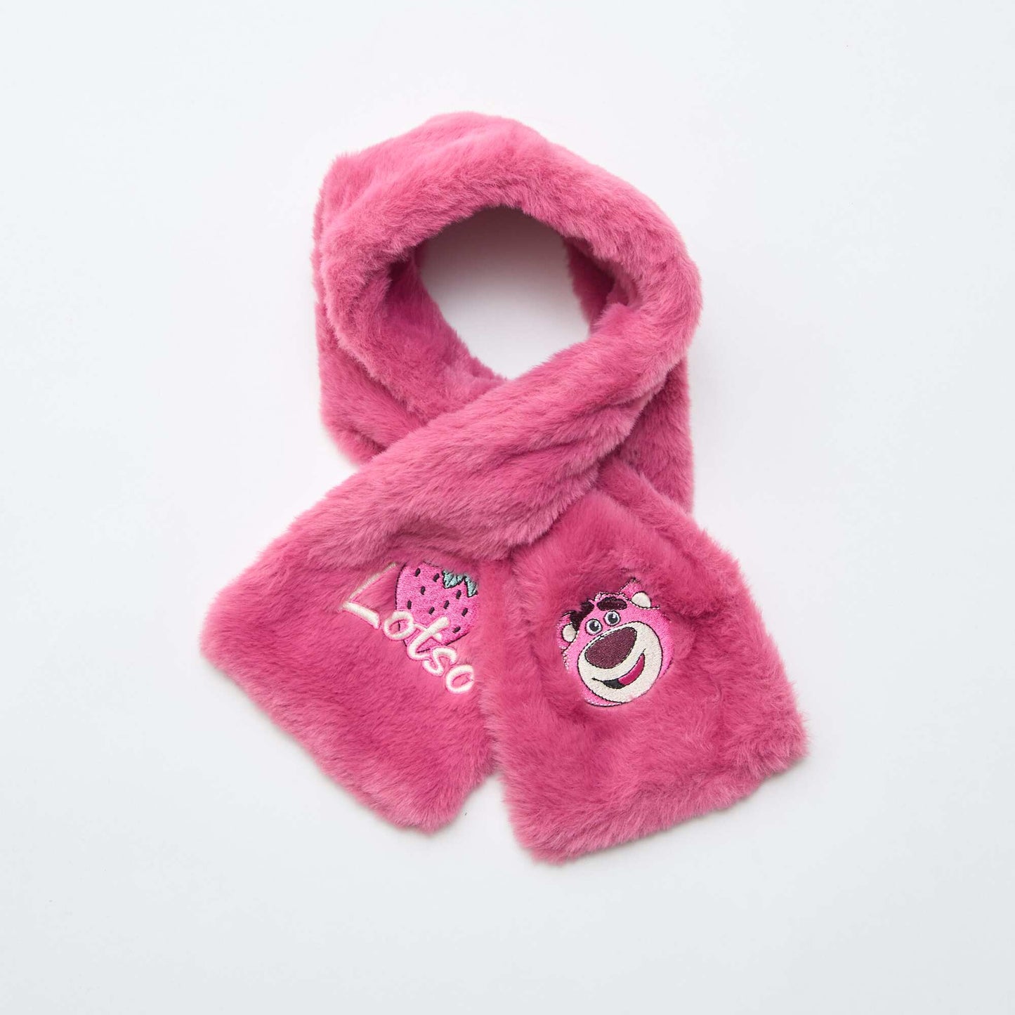 Echarpe en maille peluche 'Lotso' 'Toy Story' ROSE