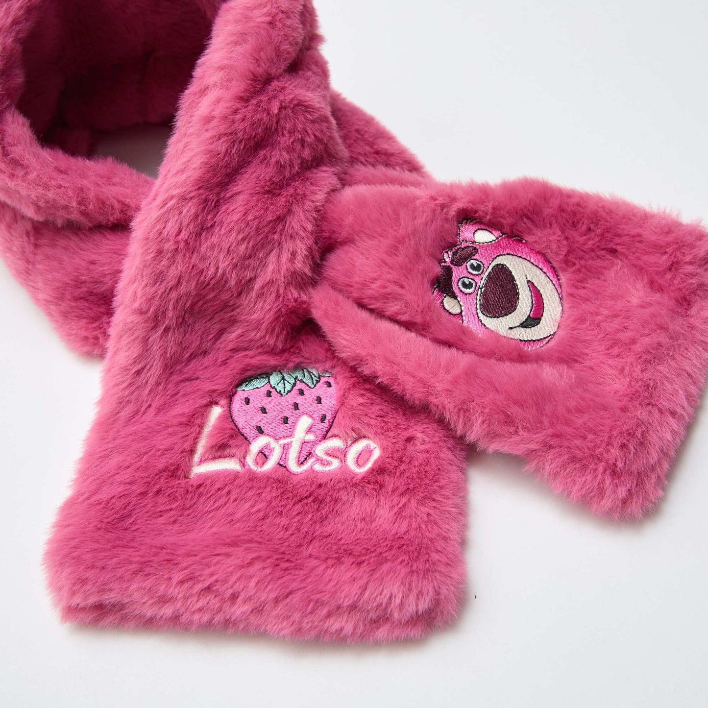 Echarpe en maille peluche 'Lotso' 'Toy Story' ROSE