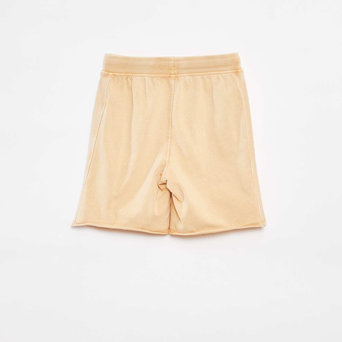 Short uni avec effet délavé BEIGE