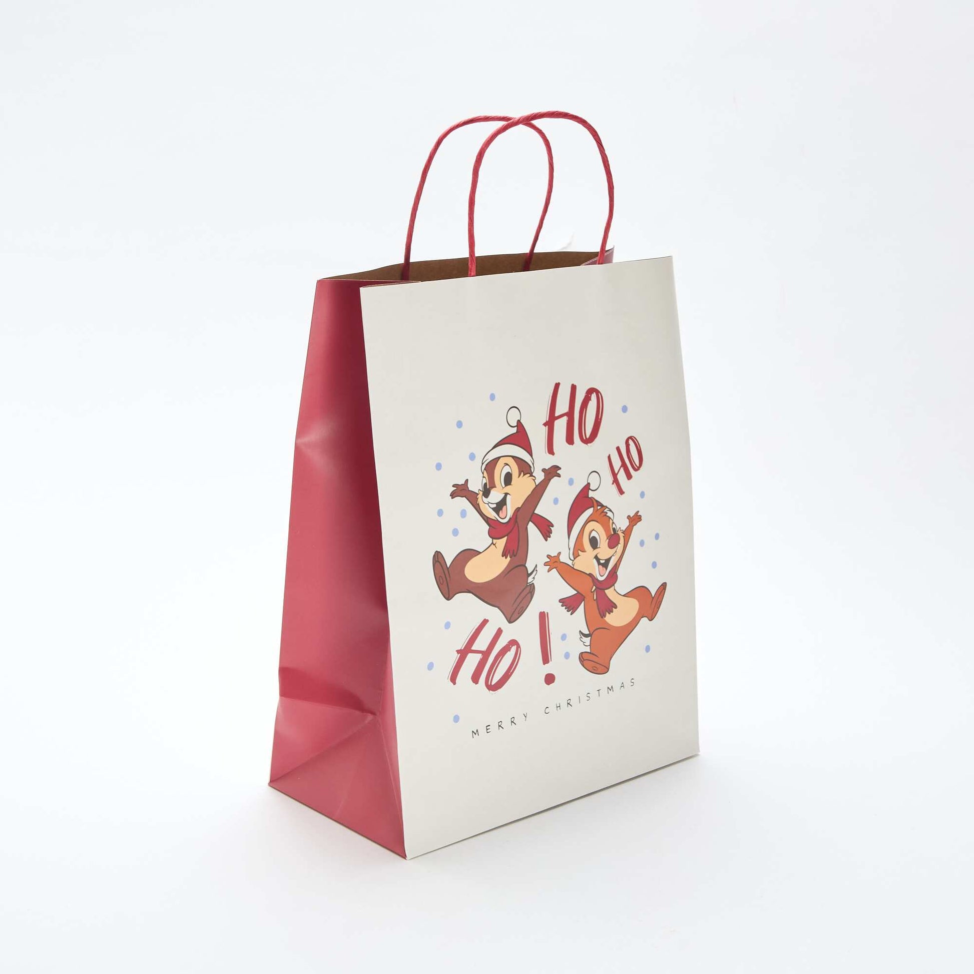 Sac cadeau Noël 'Disney' 32x24x13 cm environ BLANC