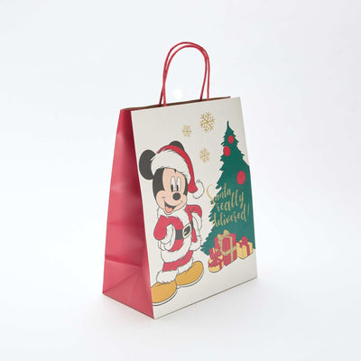 Sac cadeau Noël 'Disney' 32x24x13 cm environ BLANC
