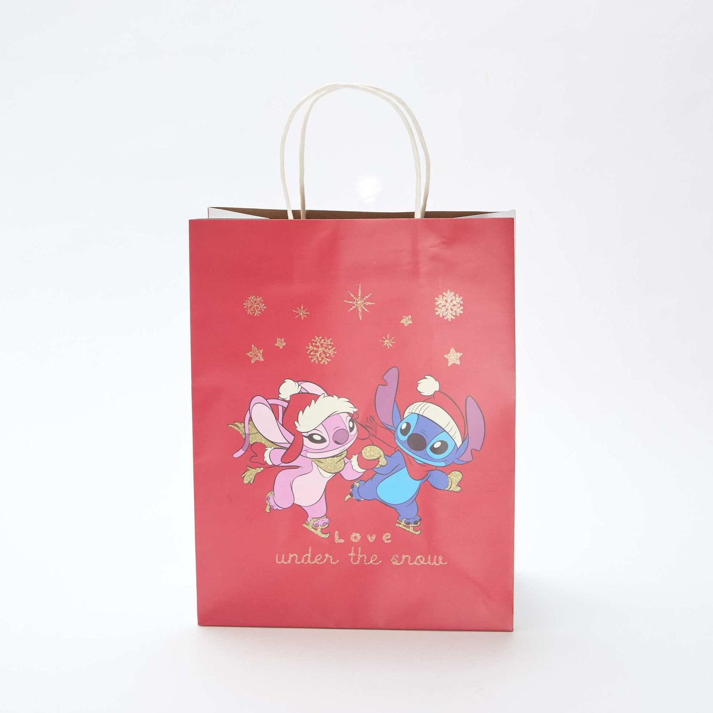 Sac cadeau Noël 'Disney' 32x24x13 cm environ BLANC