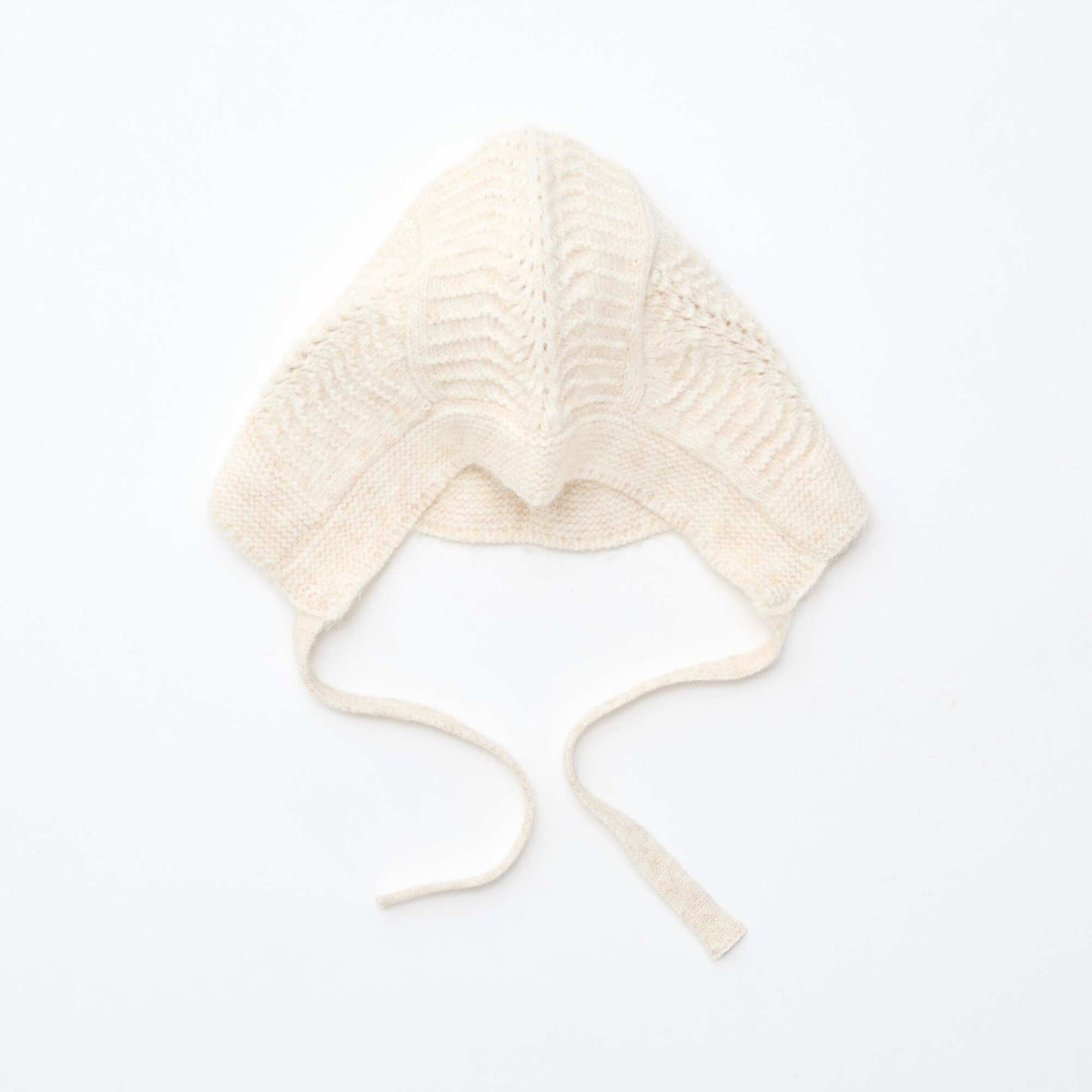 Bonnet en maille fantaisie BEIGE