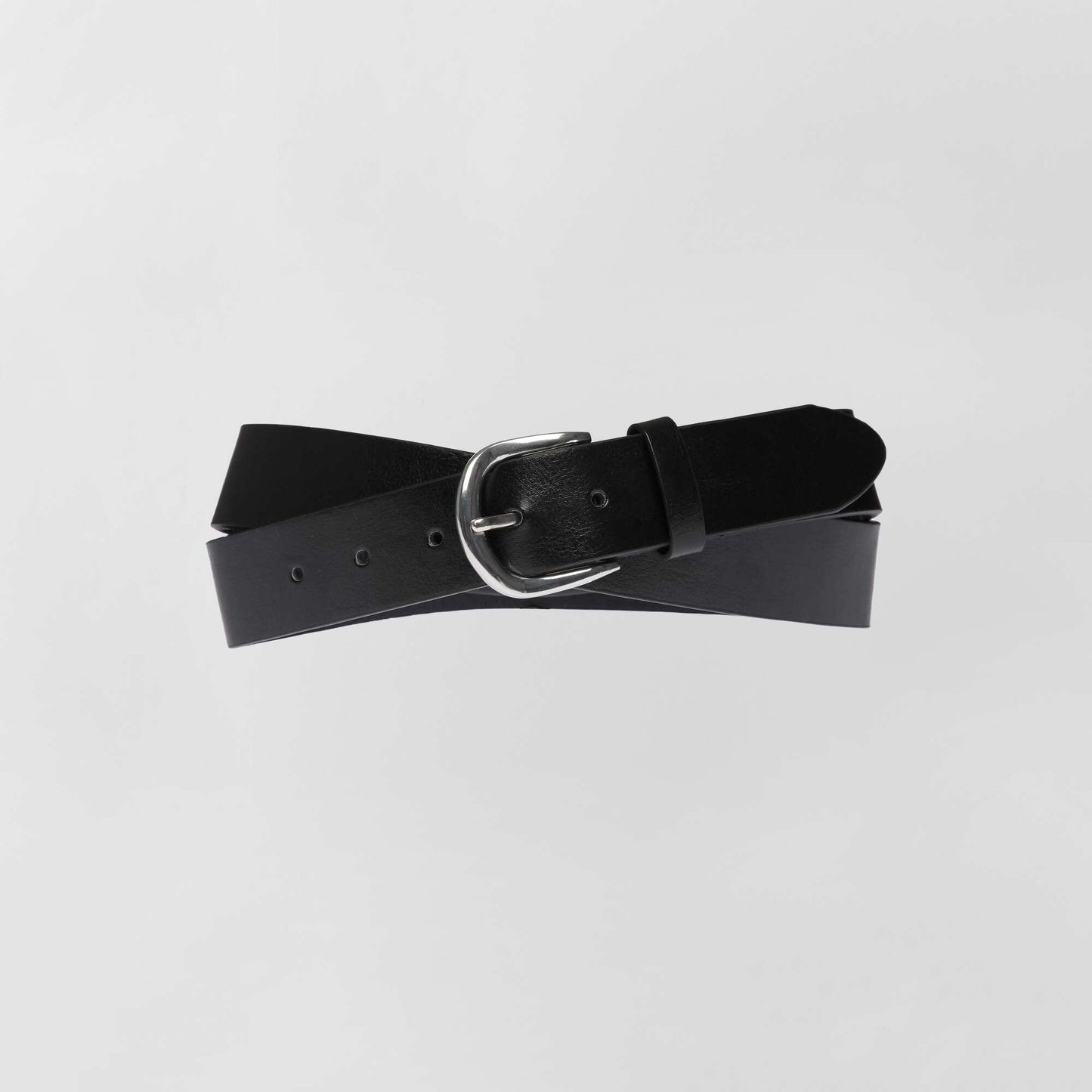 Ceinture unie basique noir