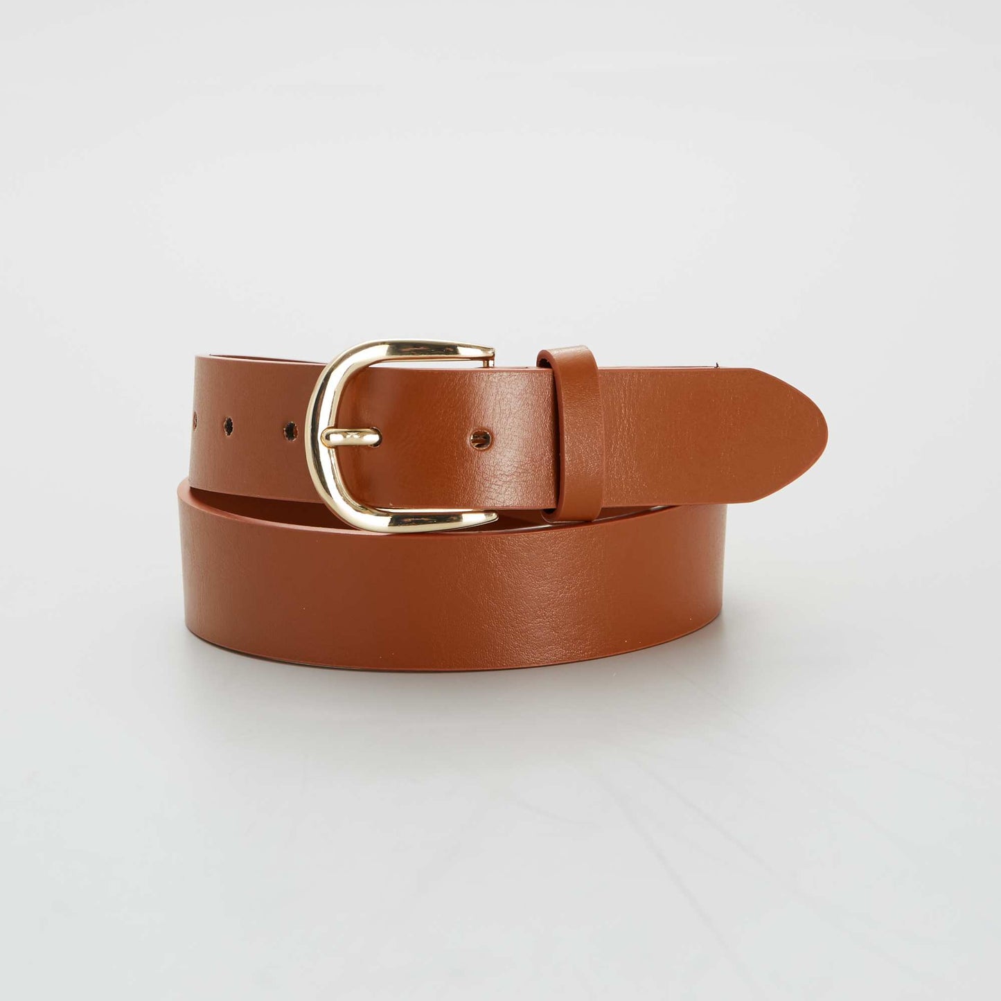 Ceinture unie basique camel